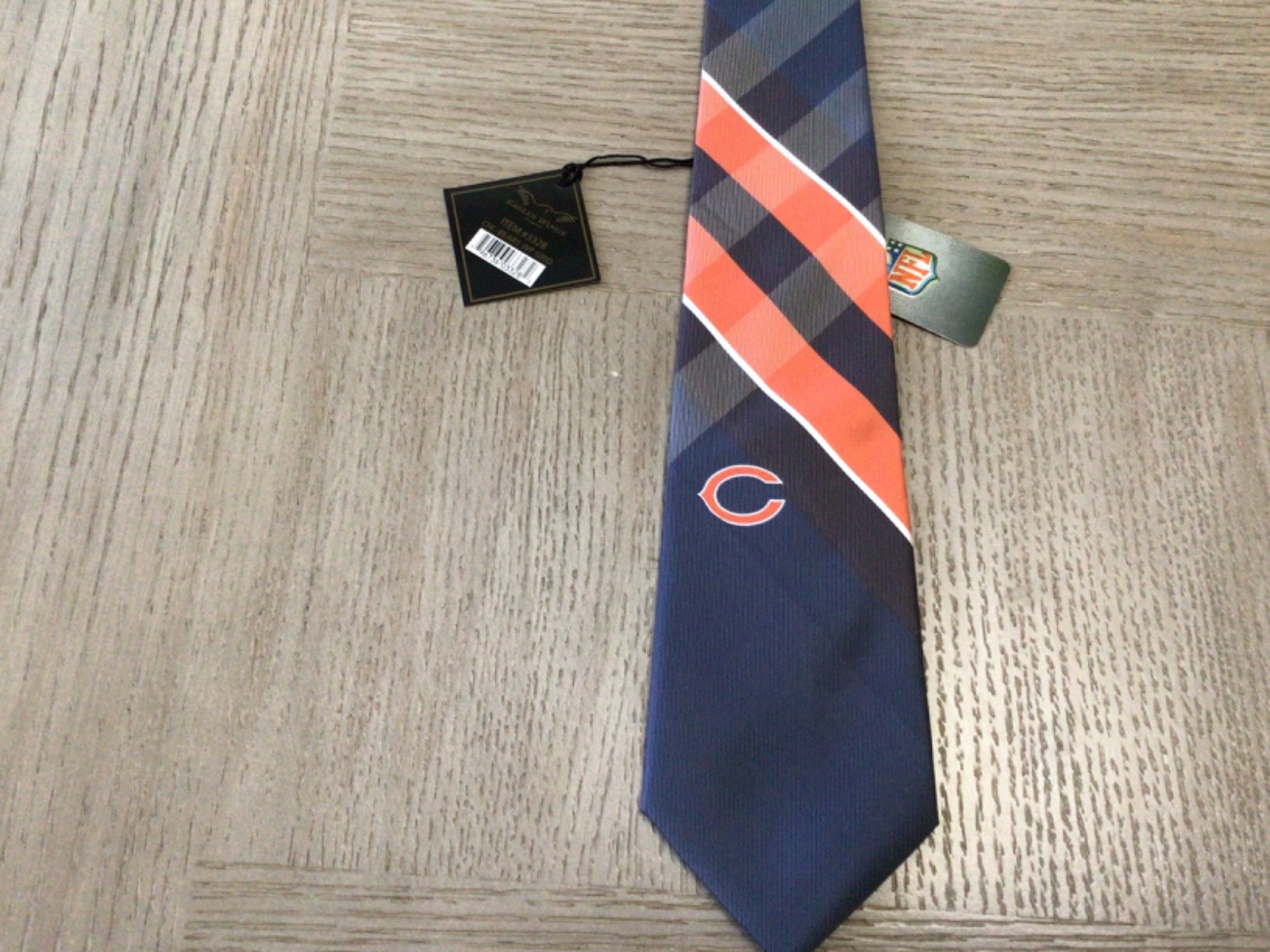 Chicago Bears men’s Tie Woven 100% Polyester 57×3.25in