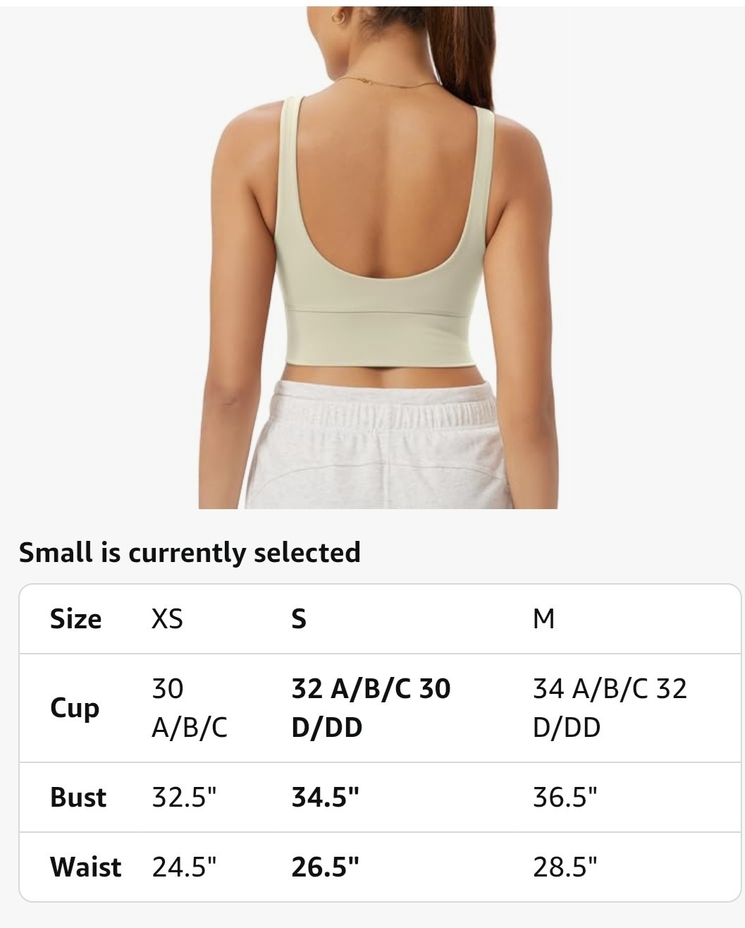 X-large Women’s Longline U-Back Sports Bra V-Neck Padded Yoga Workout Wirefree