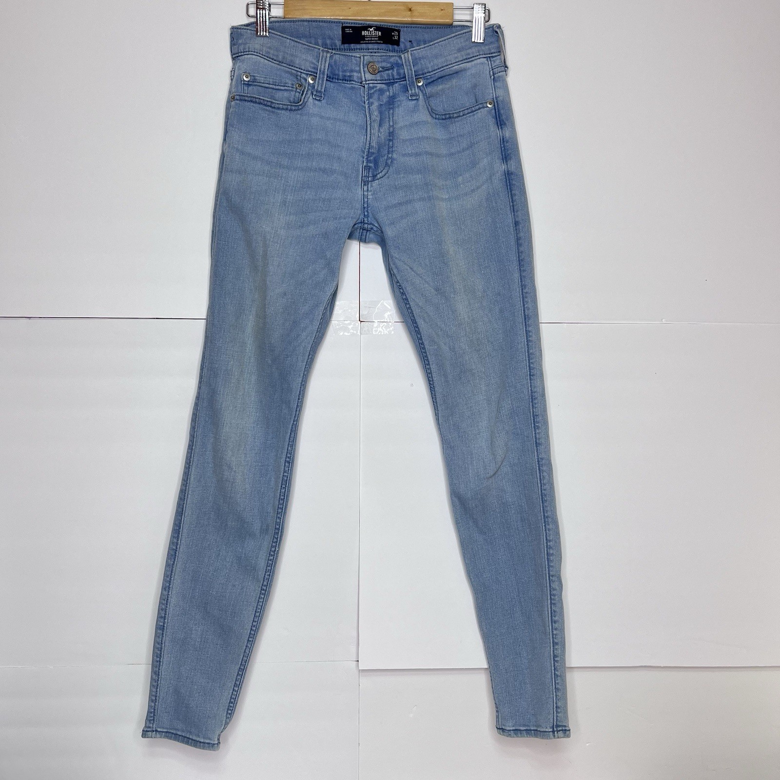 Hollister Women’s Super Skinny Jeans W29 L32 Light Wash