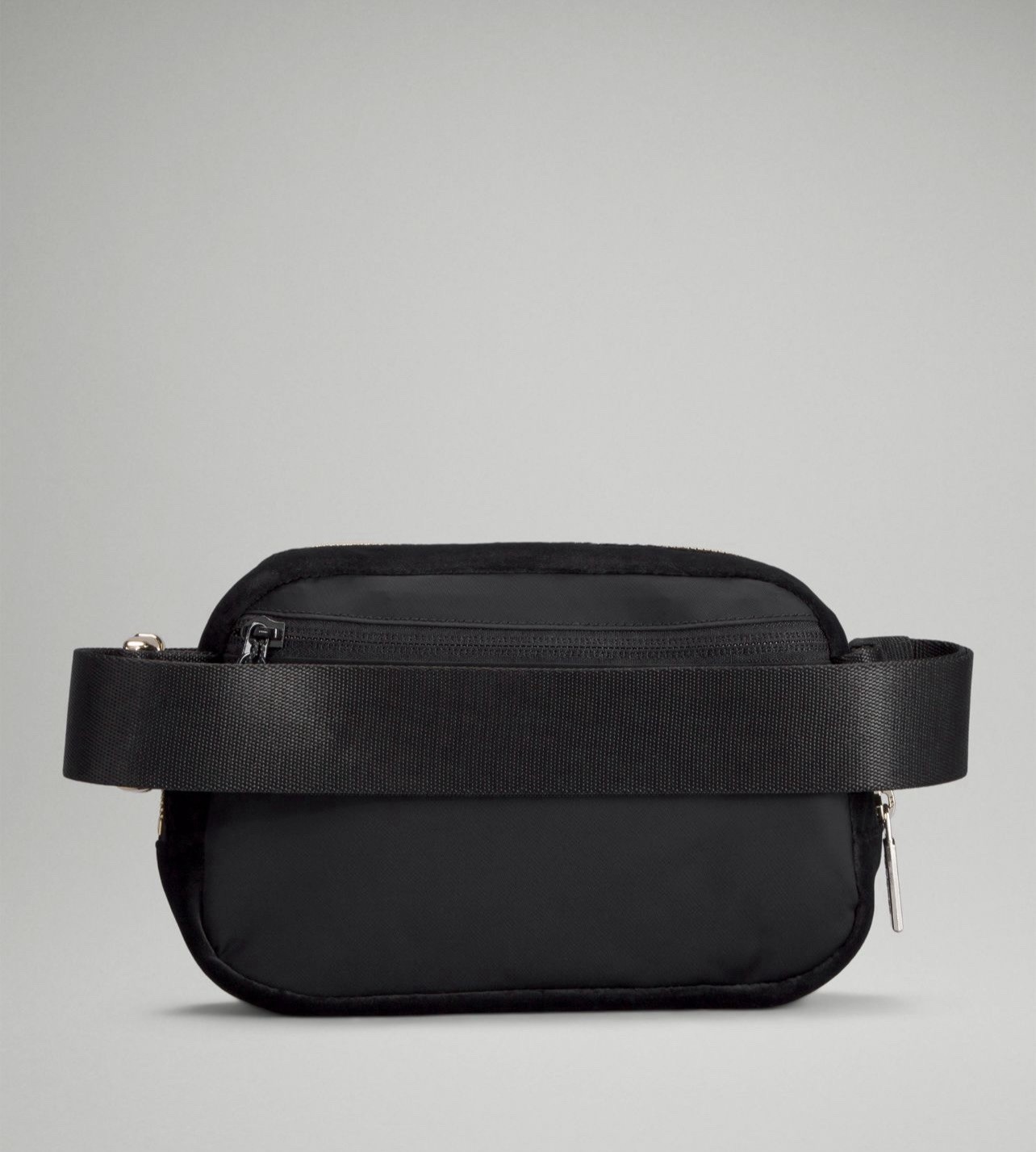 NWT Lululemon Everywhere Belt Bag 1L Velour – Black / Gold – Crossbody