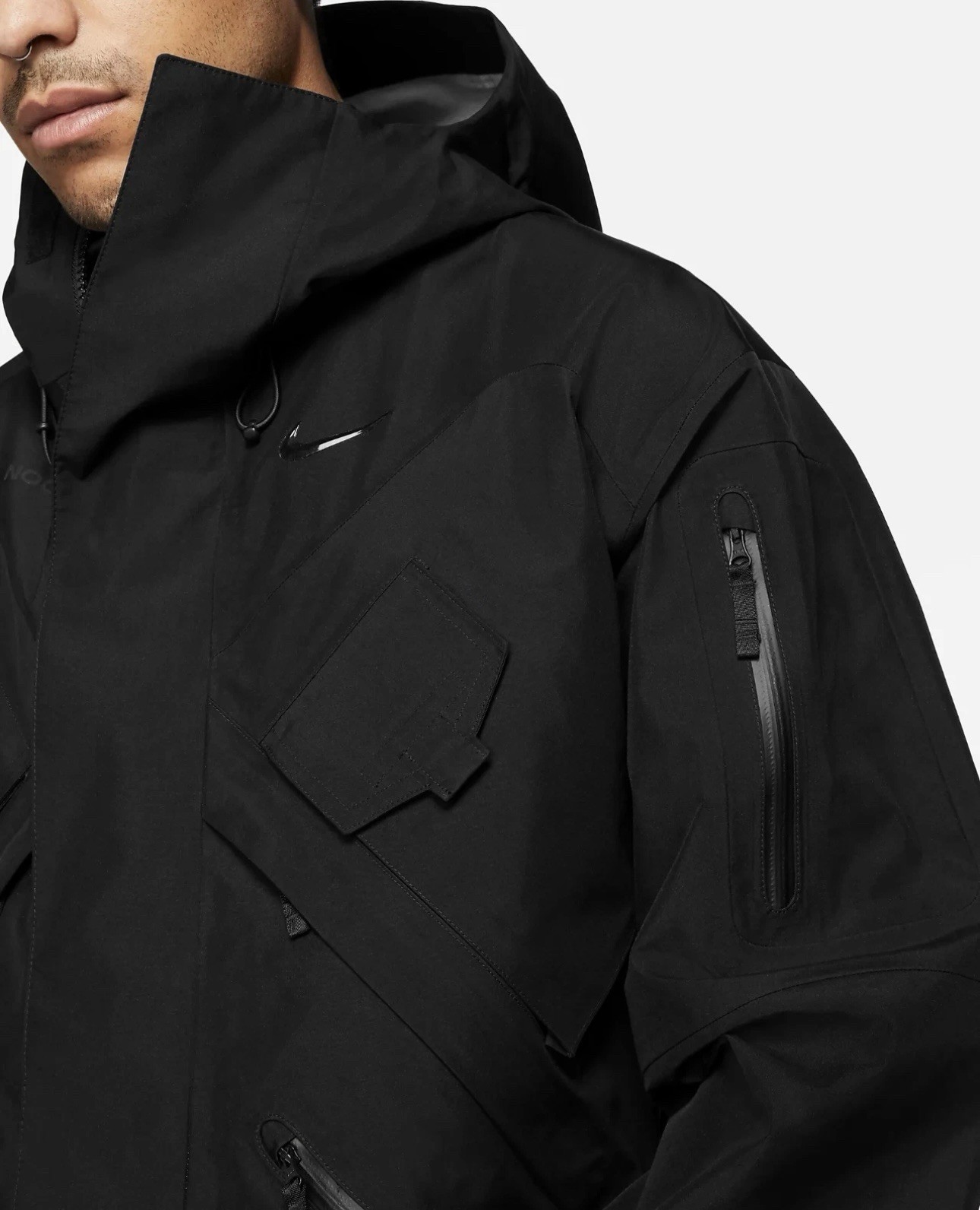 Nike x Drake NOCTA Tech Jacket Black Gore Tex Size M or XL (DA3987-010)