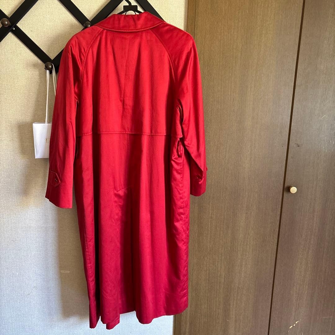 Burberrys Long Coat Red Nova Check