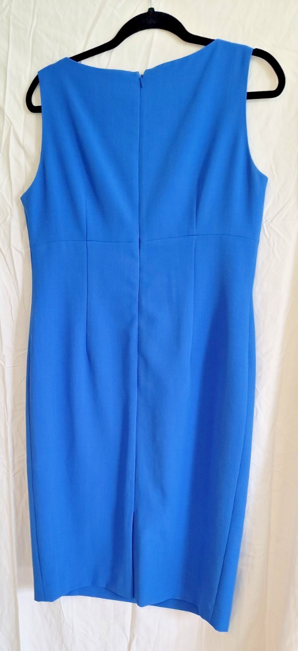 Peacock blue, stunning Kasper size 10 sheath dress!