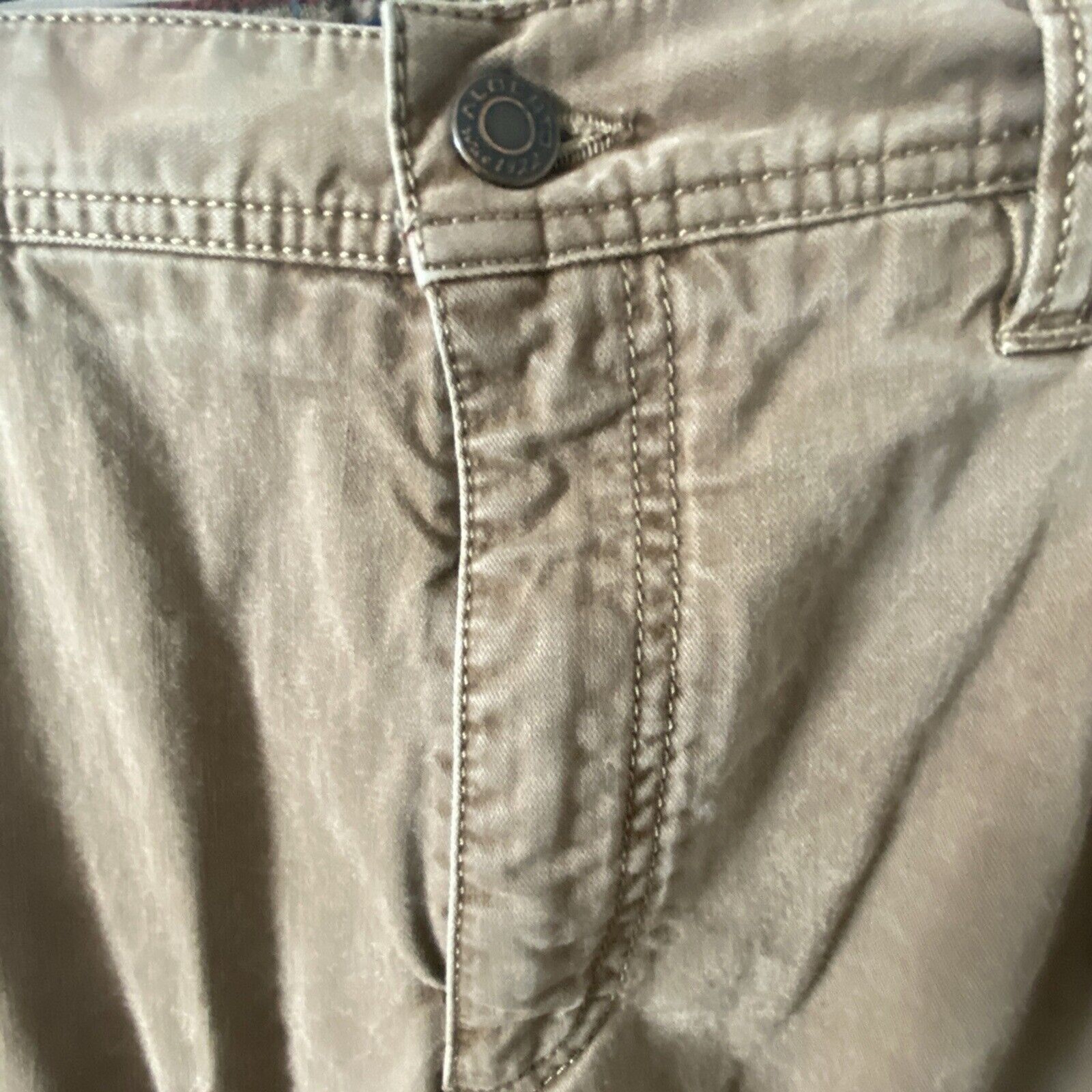 Alberto Pants Mens 35×29 Beige Stone Modern Fit Stretch Broken Twill