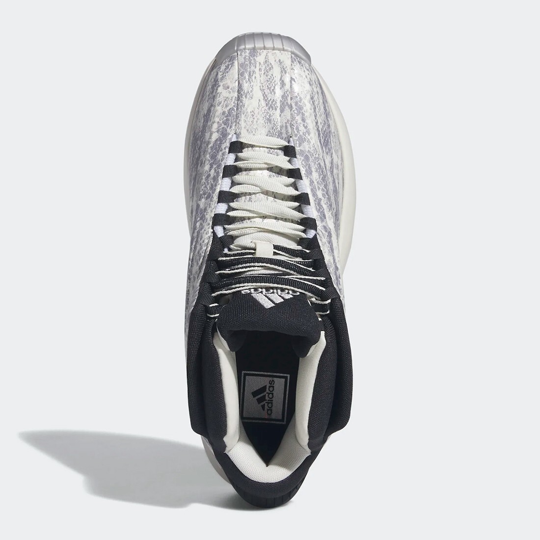 Adidas US 11.5 Men’s White Black Silver Snakeskin Rare Retro Crazy 1 GY2405 NIB