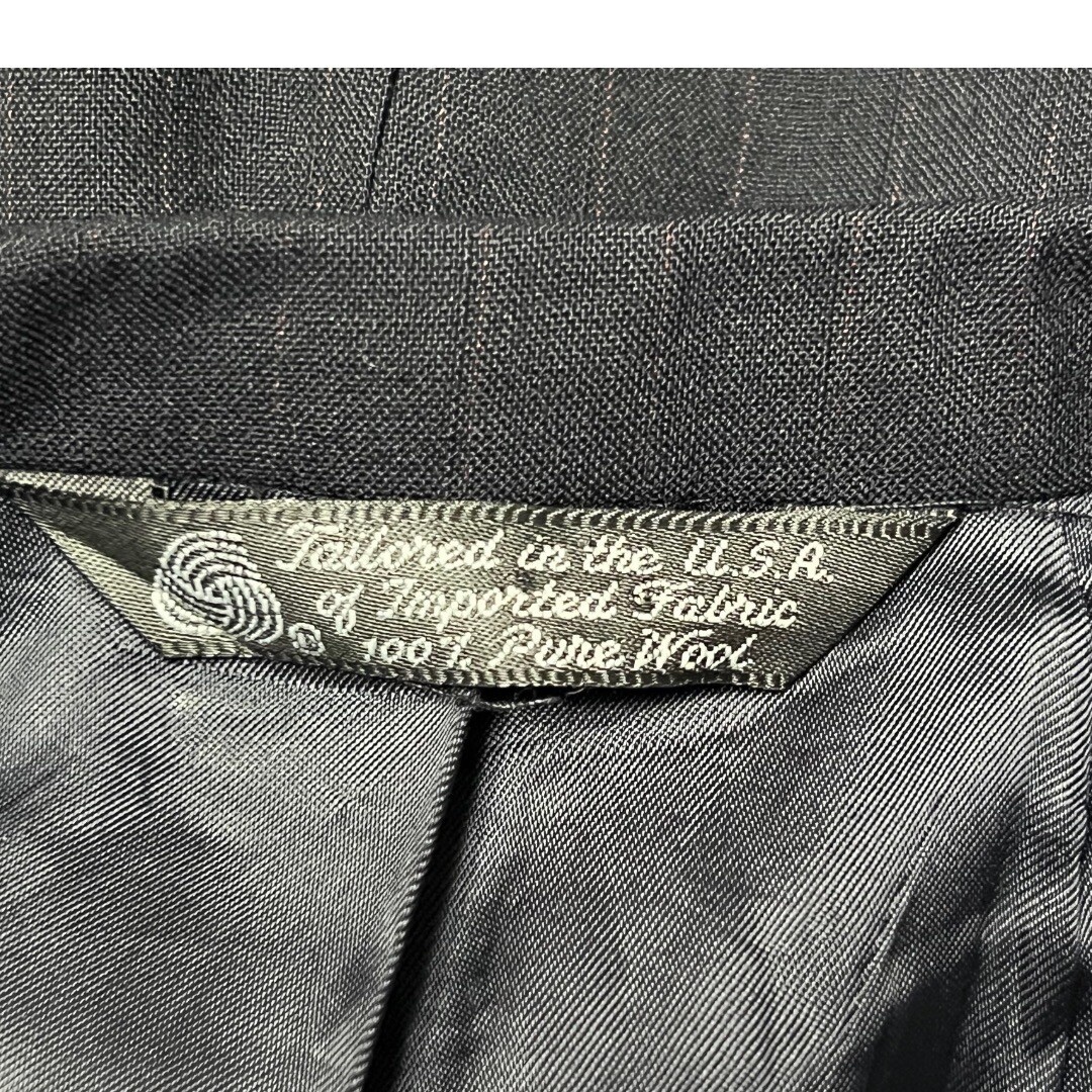 Jack Henry Jacket Navy Blue Pinstripe 2 Button Notch Blazer Classic USA Preppy