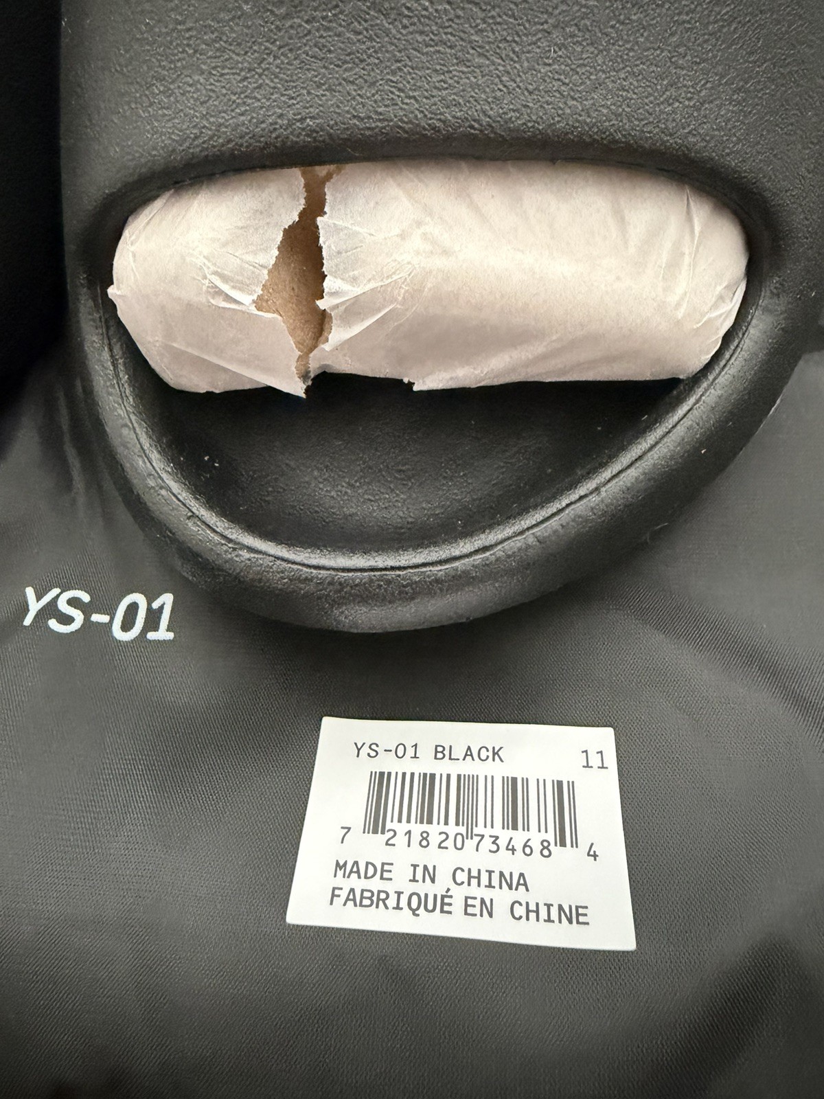 Yeezy Slide YZY YS-01 Black Color – Sz 11