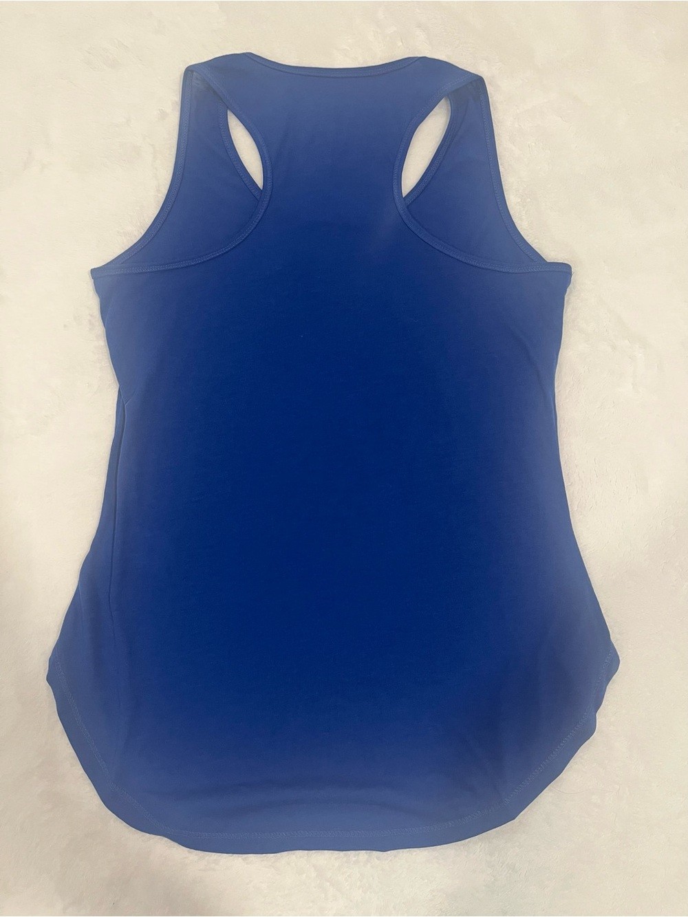 Vibrant Blue Racerback Tank Top – Size Small