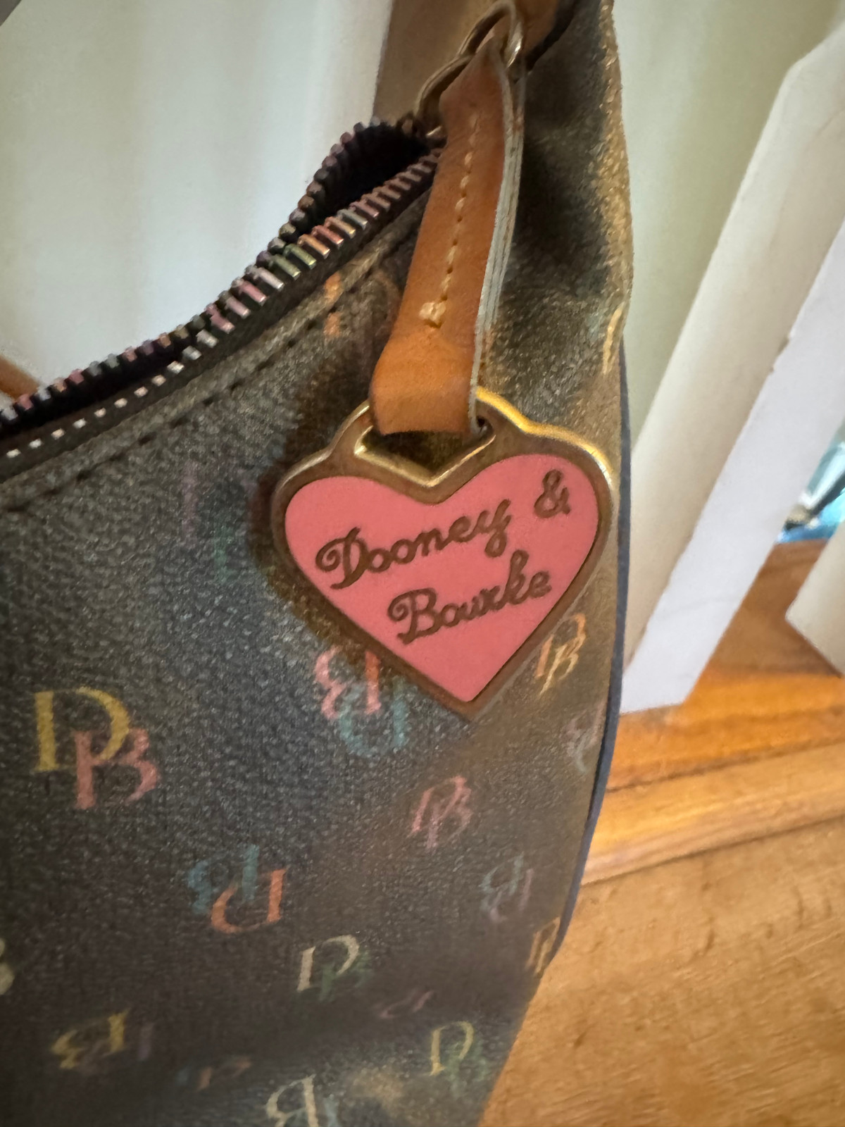 Dooney & Bourke Vintage Rainbow Logo Bag Pre-owned