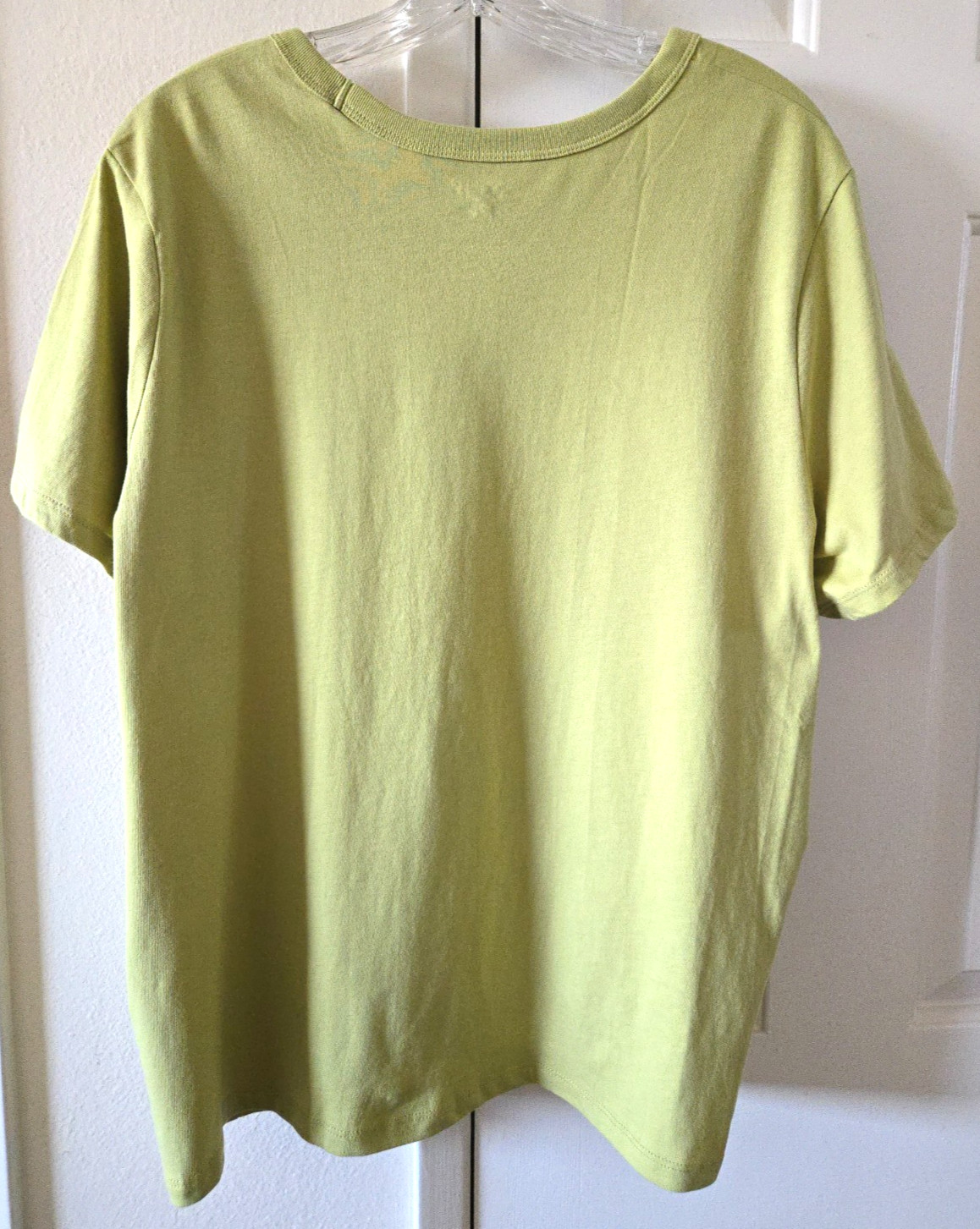 ON Apple Green Olive Chartreuse Soft Cotton Jersey T-shirt XXL 2XL 18 20 22 XXL