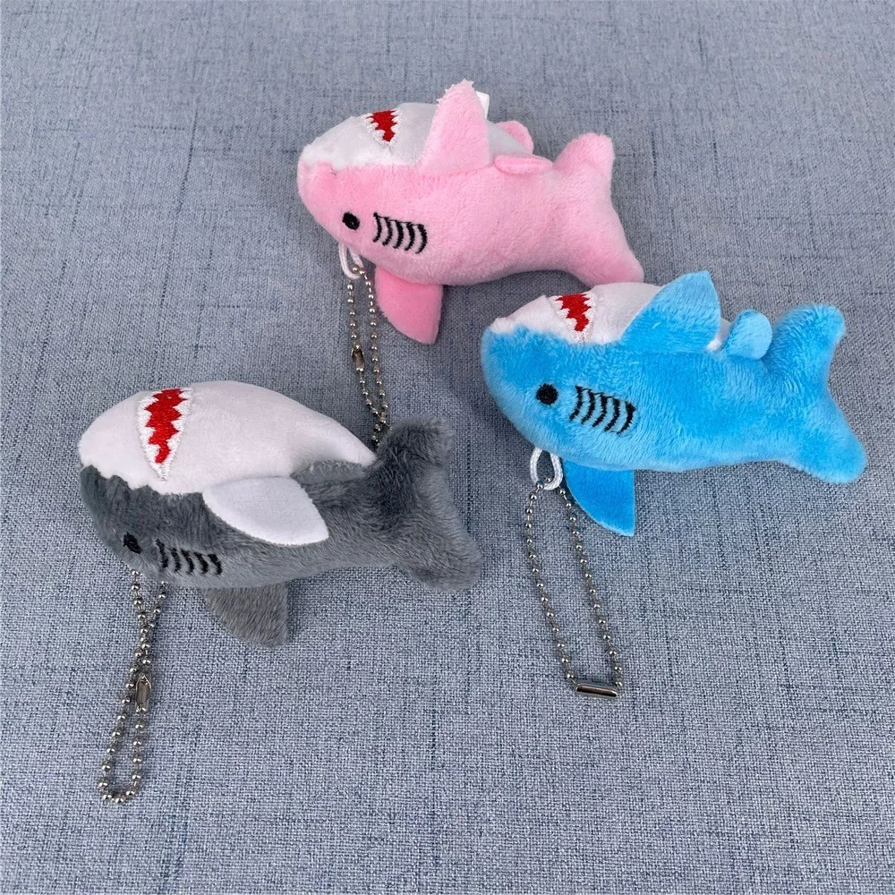 Plush Shark Keychain Gift Cute Ocean Animal Stuffed Toy Bag Charm 8CM