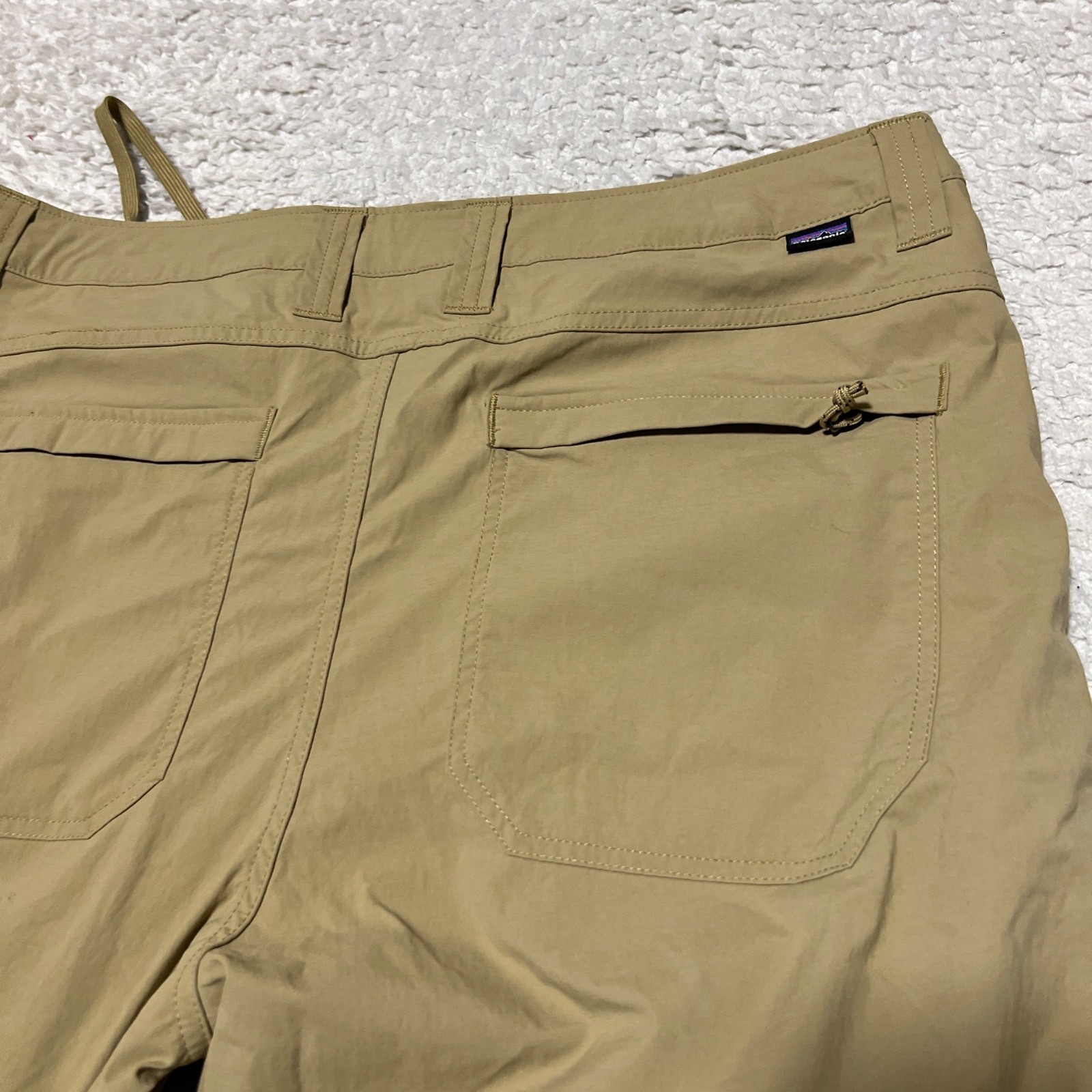 Patagonia Pants Men Size 36 Tan Quandary Stretch Outdoors Hiking Performance
