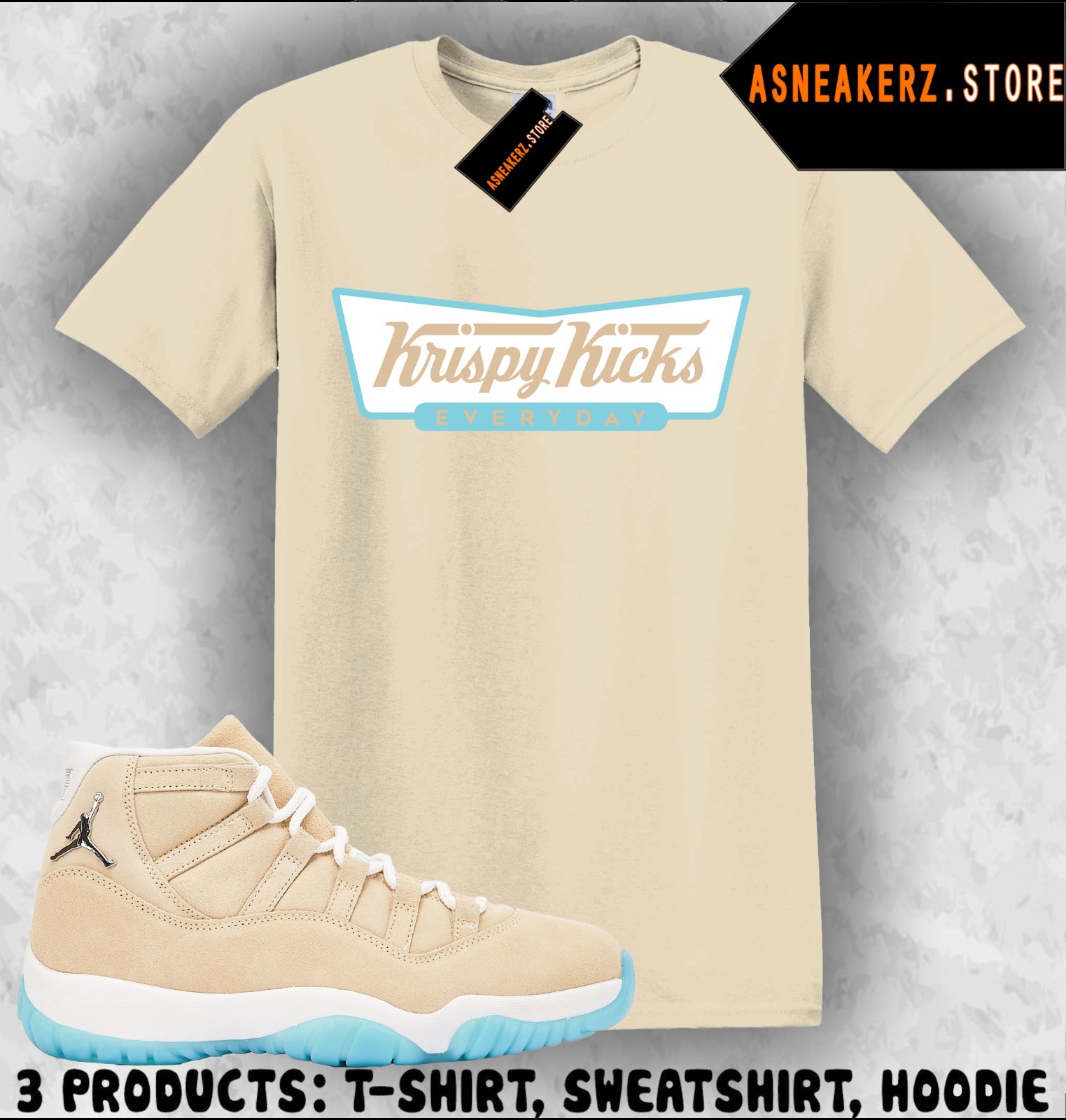 Tee Shirt Matching AJ 11 H-Town Houston To Match Sneaker Krispy Kicks T-Shirt
