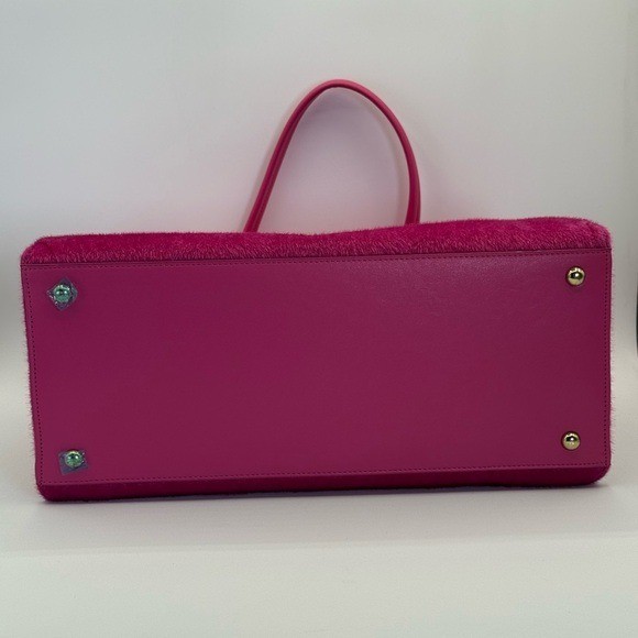 Elsada Krissy Hot Pink Structured Satchel Tote Crossbody Bag