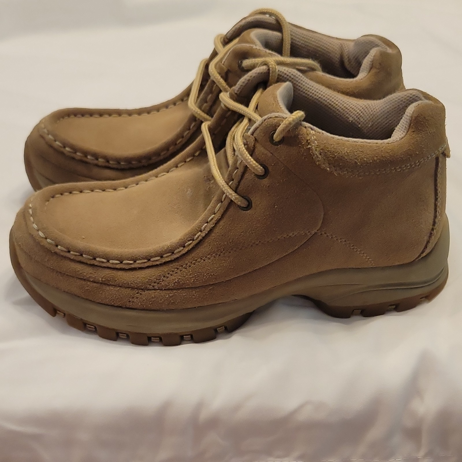 Balance Man Made Materials Men’s Brown Leather Chukka Lace-Up Shoes US 5.5 M