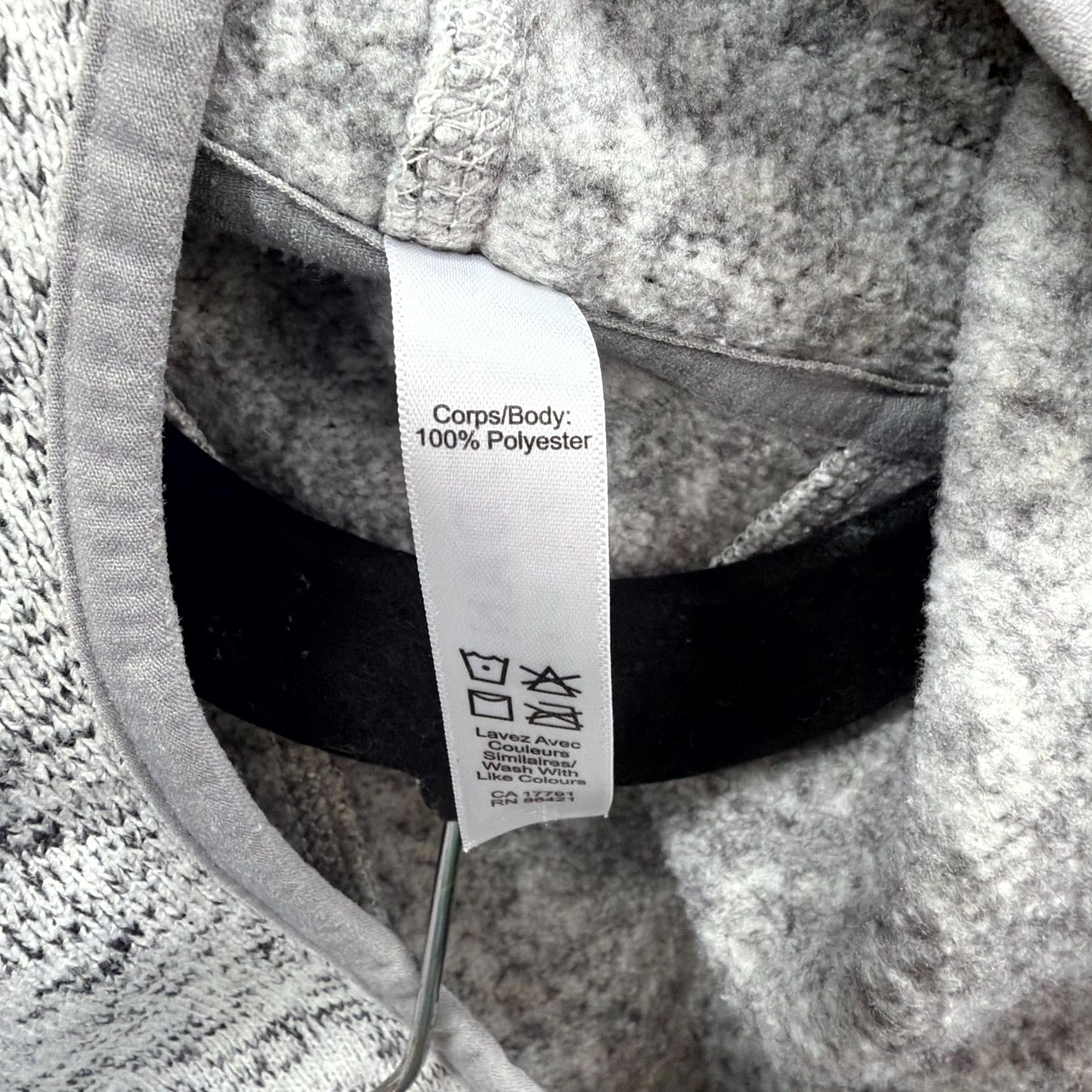 Kyodan Freedom Trail Hoodie Womens Small Gray Heather Fleece Asymmetrical Zip