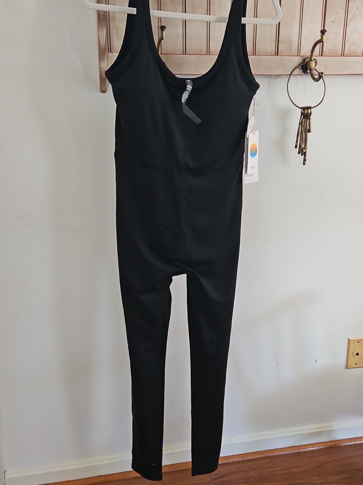 Vuori halo Essential Jumpsuit In Black Heather- Size XL