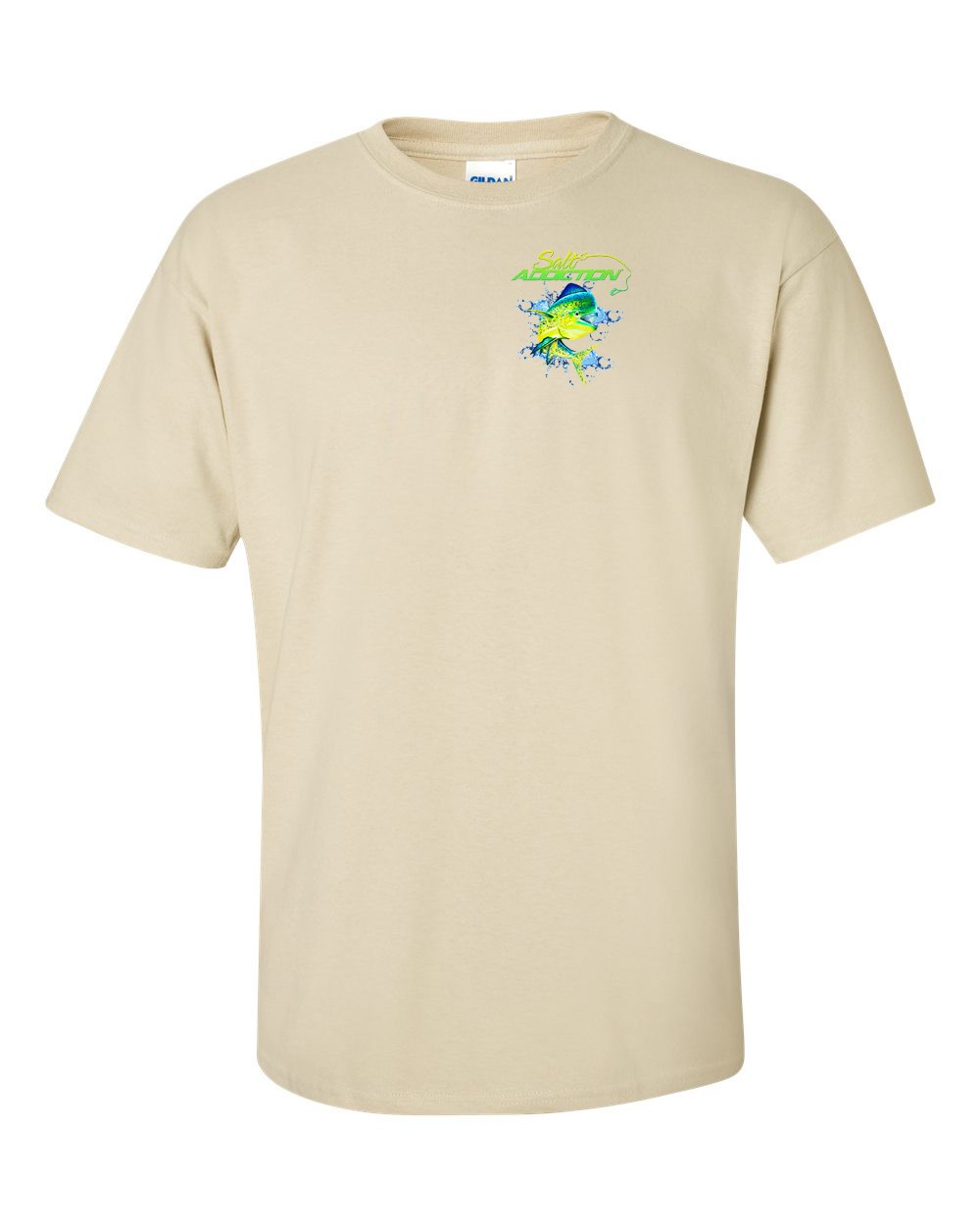 Salt Addiction Saltwater Dolphin Fishing Short Sleeve T Shirt Mahi Mahi Ocean