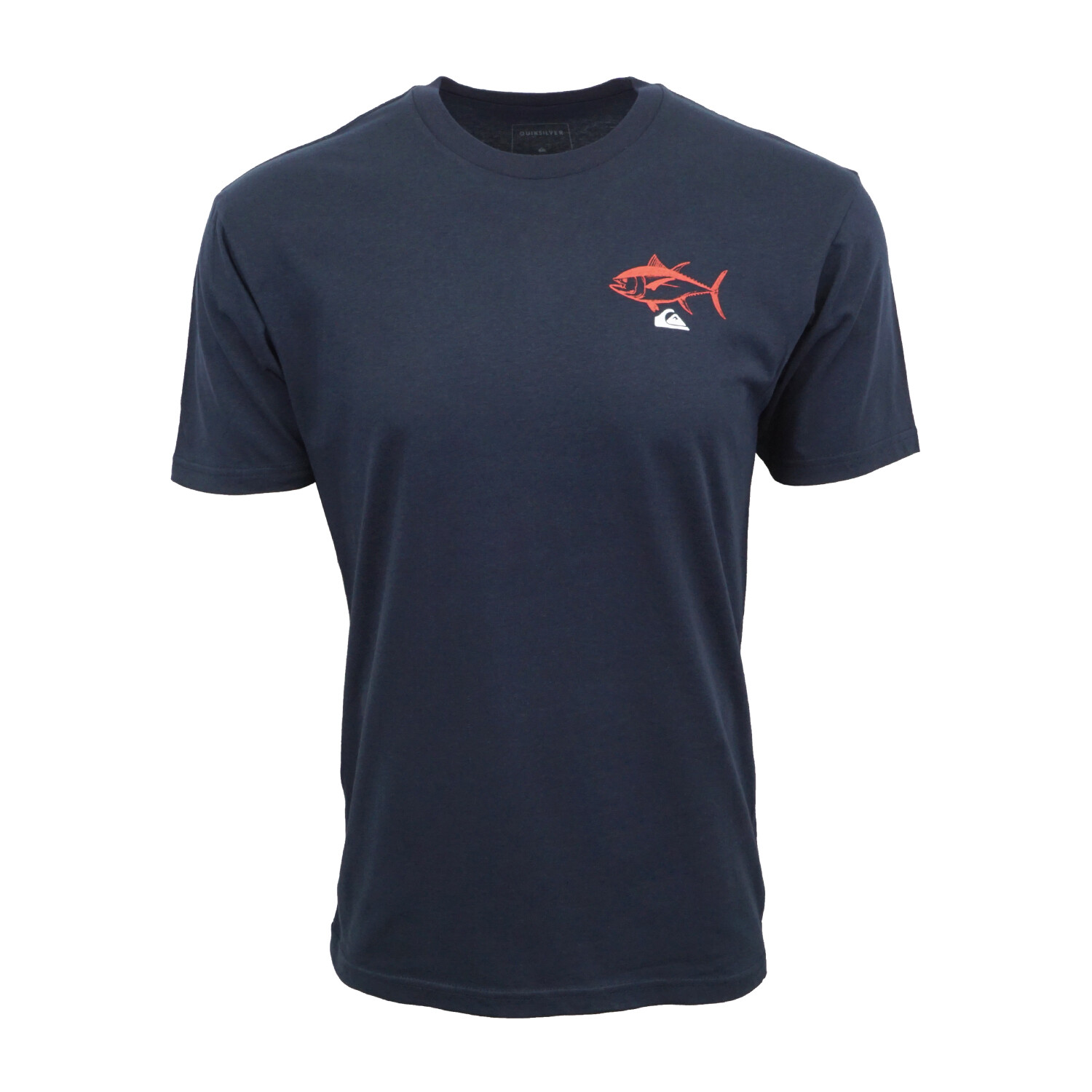 QUIKSILVER MENS TUNA FISH T SHIRT NAVY GRAPHIC T SHIRT