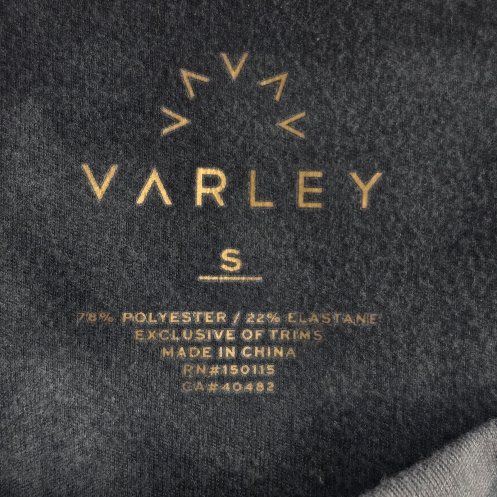 Varley Century Womens Small Grey Tie Dyed Mid Rise Cropped Athletic Leggings