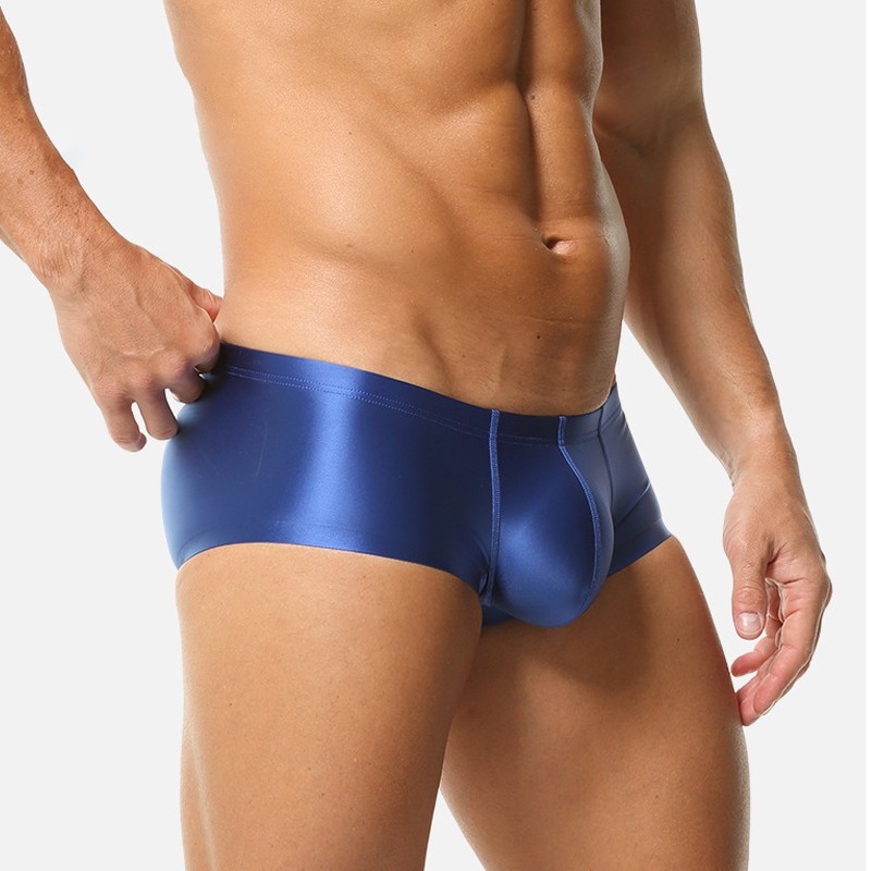Men’s Silky Satin Underwear Shiny Boxer Shorts Briefs Low Rise Panties Trunks.