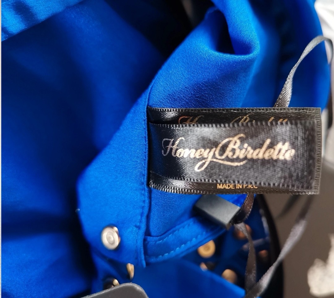 Honey birdette Blue Melissa body romper All In One Kimono size XS BNWT