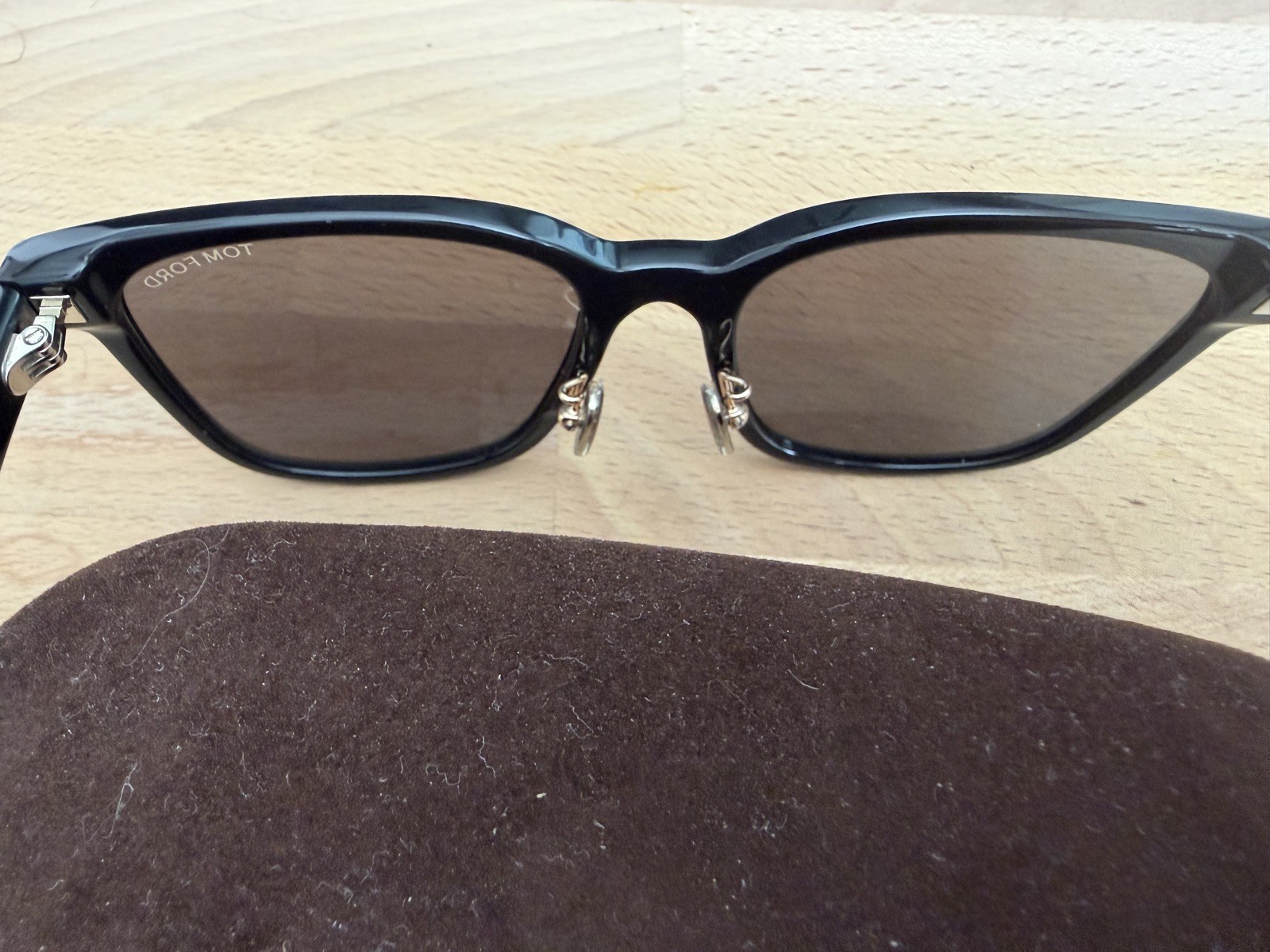 Tom Ford TF1136-K 01B Sunglasses Authentic Black Frame Gray Lens 56mm