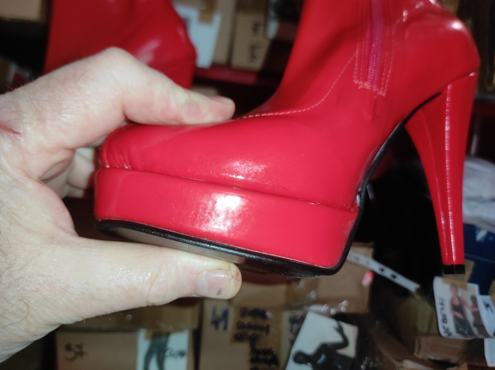 Handmade Rubber Boots Over The Knee Many Colours Heel 13cm 42 43 44 45 46 4