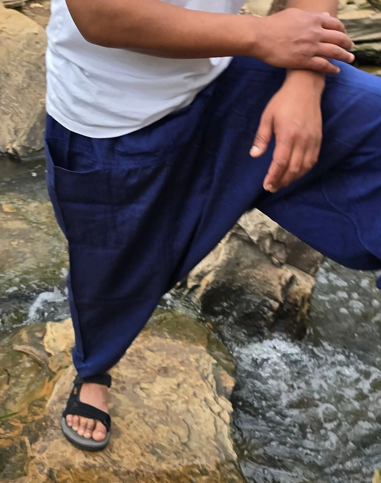 Organically Handmade Natural Stonewashed Hippie Colorful Hemp Harem Unisex pant