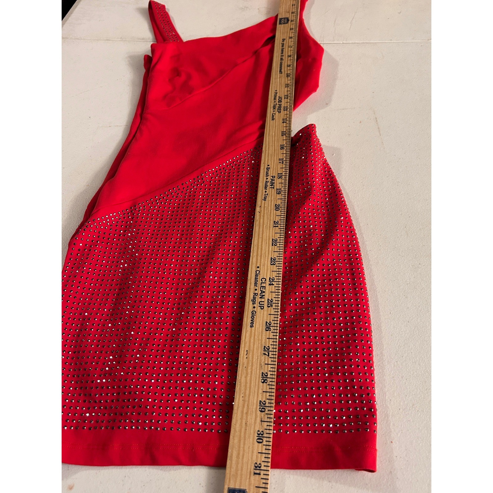 Bebe Red Fitted Mini Dress Bodycon xxsmall Sexy Party Clubbing