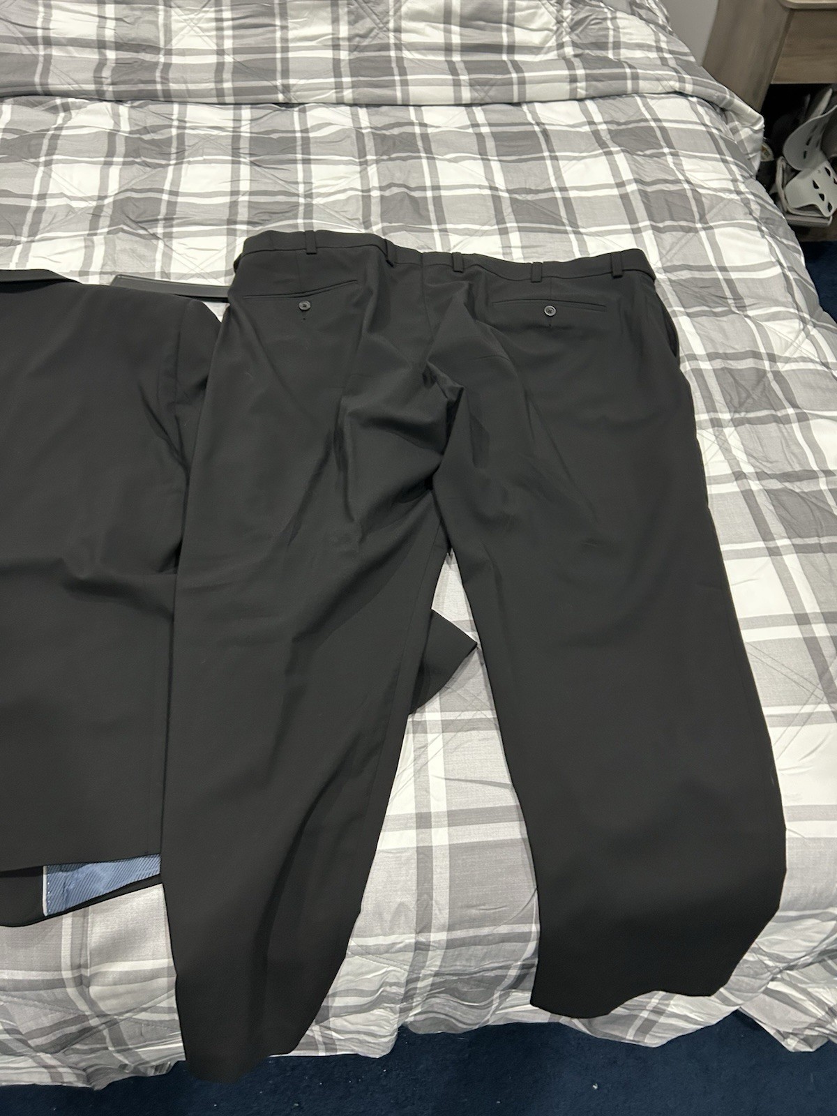 Oak Hill Perfect Fit Jacket-Relaxer Suit Jacket 52R Black & Pants 48W 30L