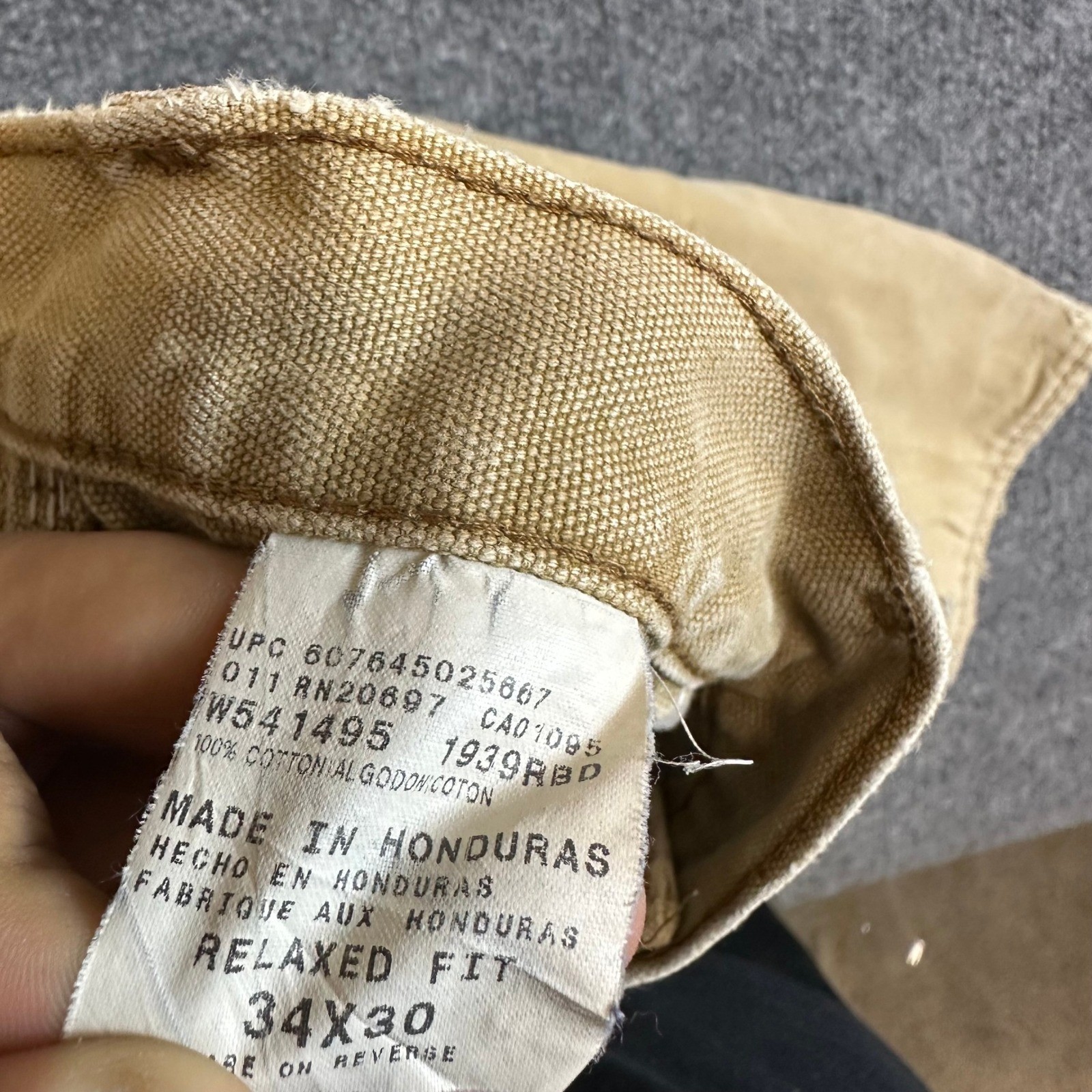 Dickies Pants Mens Size 34×30 Tan Relaxed Fit Cotton Canvas Workwear Utility