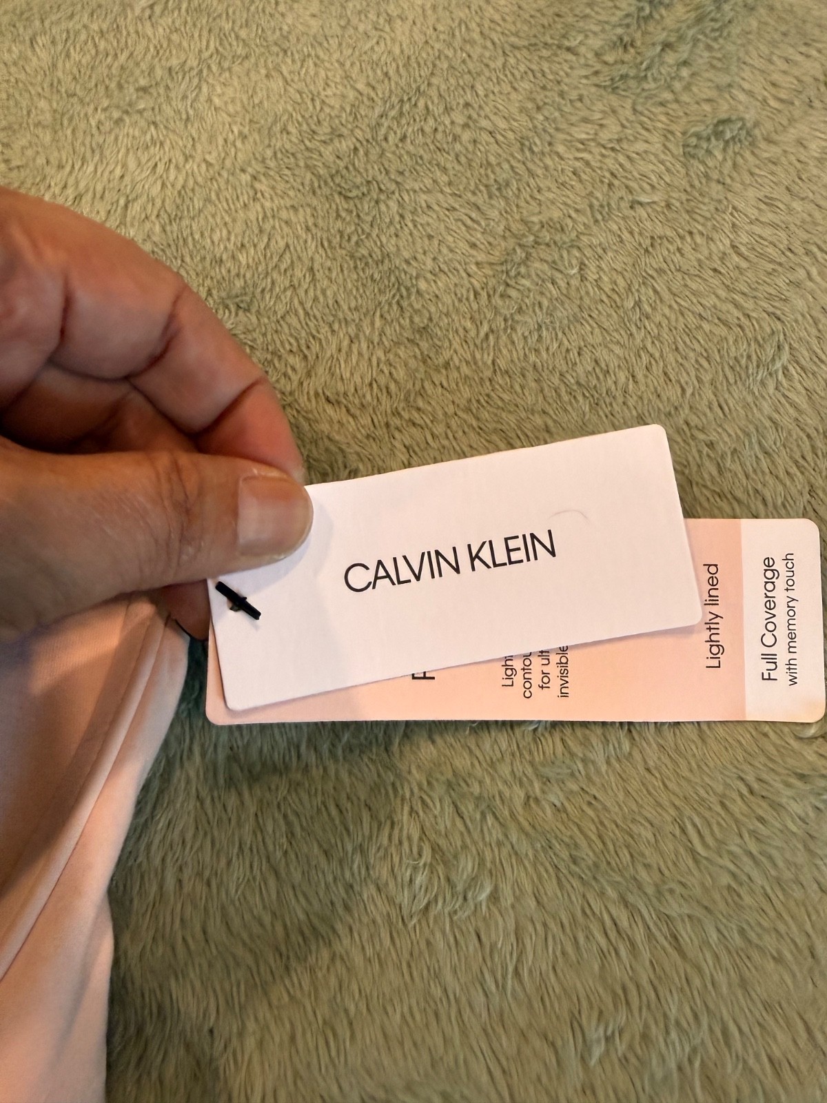 Calvin Klein Perfectly Fit Full Coverage Underwire Bra Lightly Lined NWT Pink