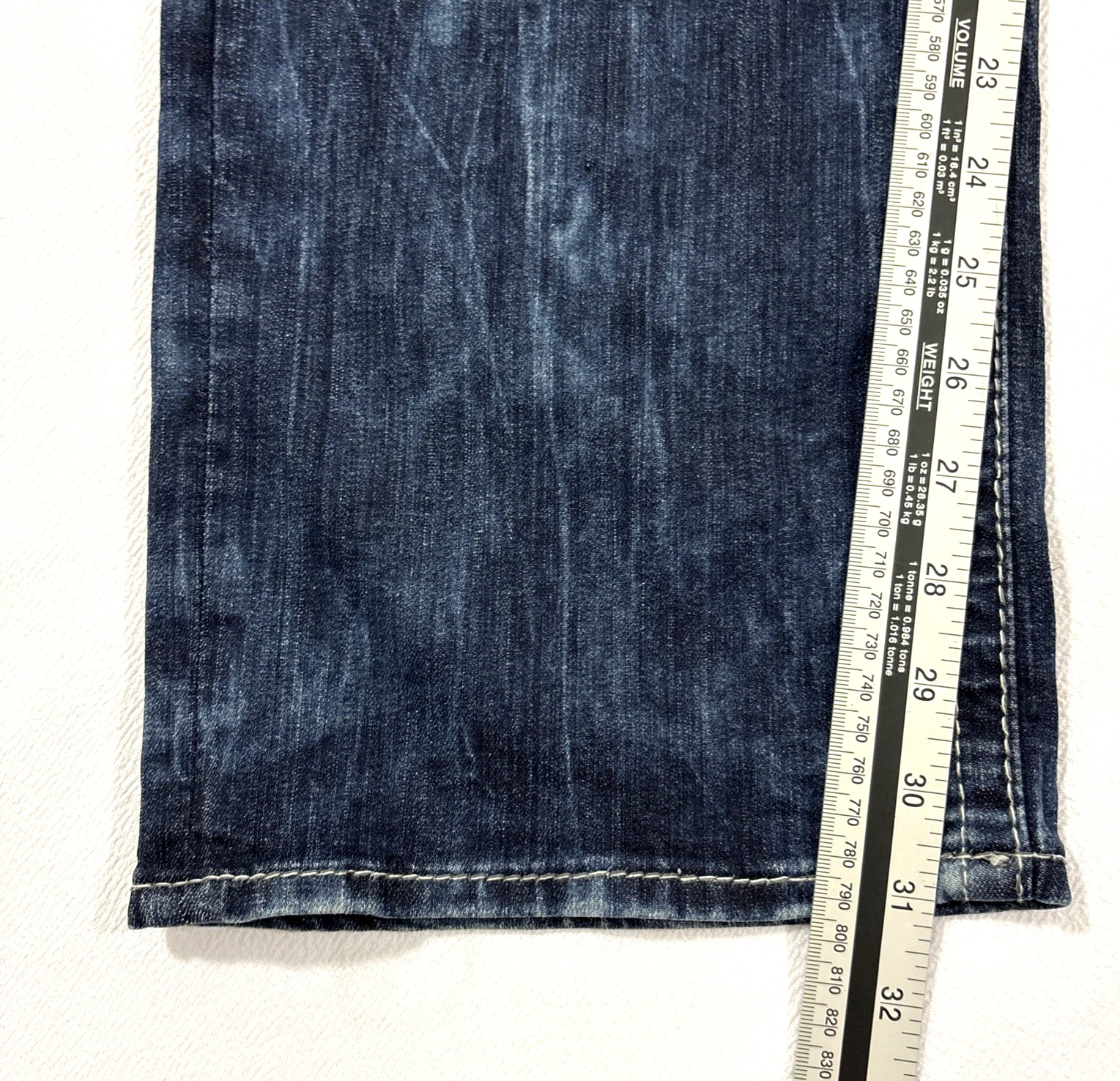 Salvage Denim Anarchy Jeans Mens 31R 32×32 Relaxed Straight Buckle Blue EUC