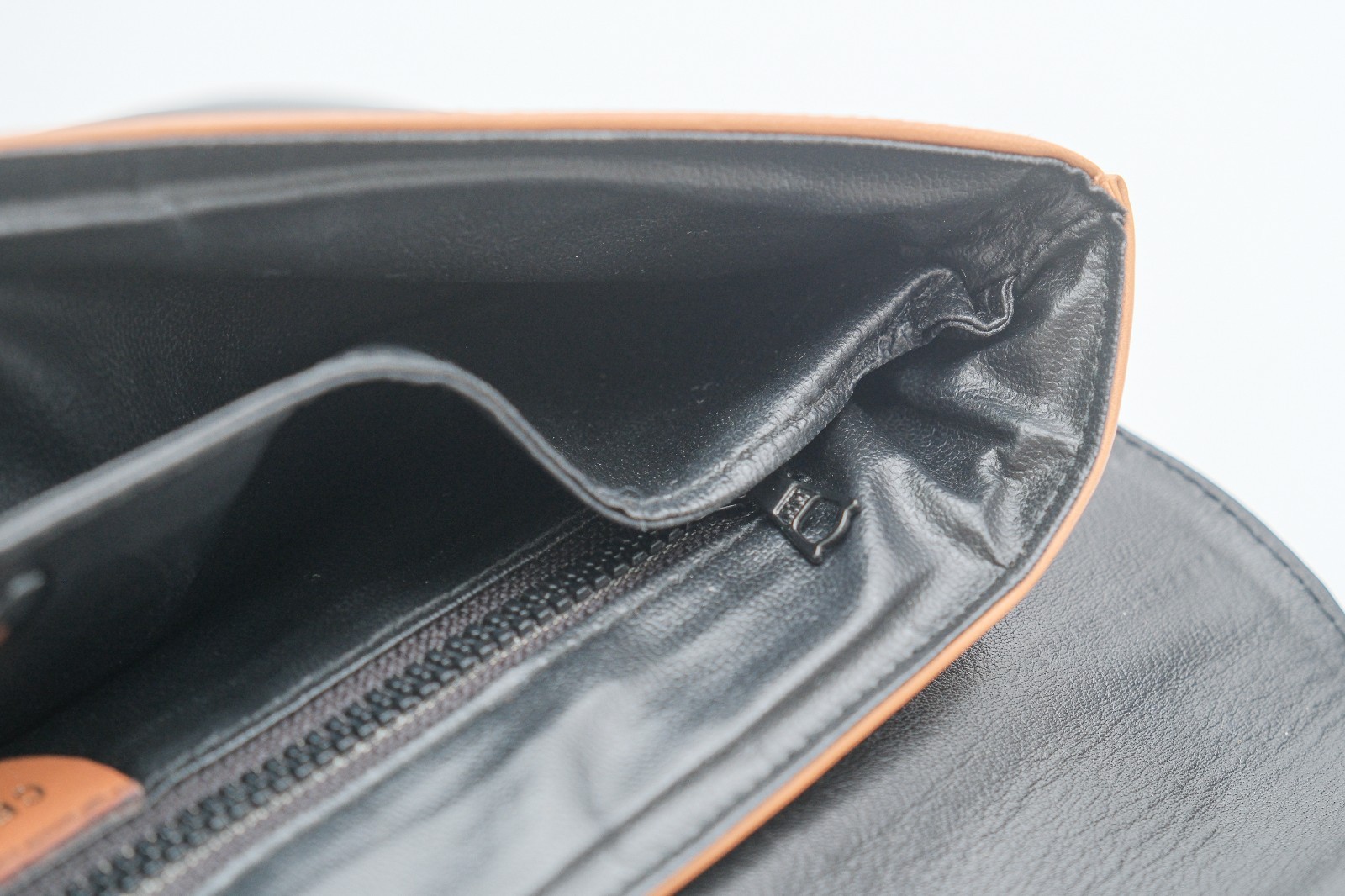 CELINE Clutch Hand bag Purse Horse Carriage Black