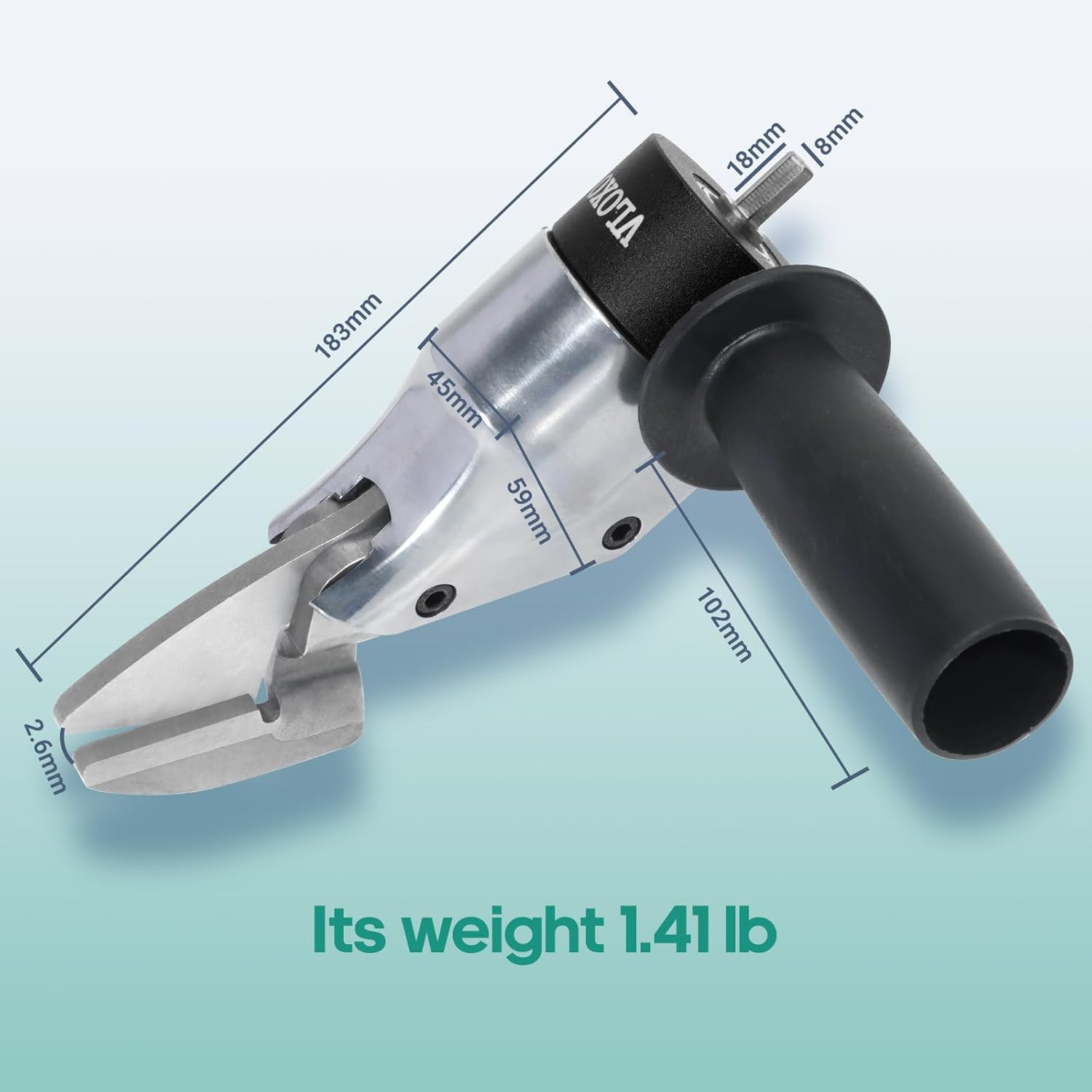 Professional Metal Shear Drill Attachment, Sheet Metal Cutter for Drill Attachme