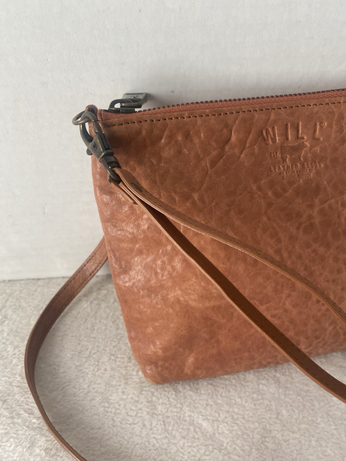 Will Leather Goods Crossbody Shoulder Bag Tan Small USA