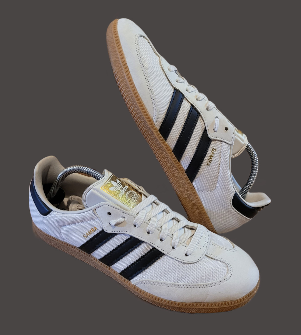 Adidas Samba Men’s Size 10 OG Originals Sand Stone/Black Gum CQ2151 Sneakers