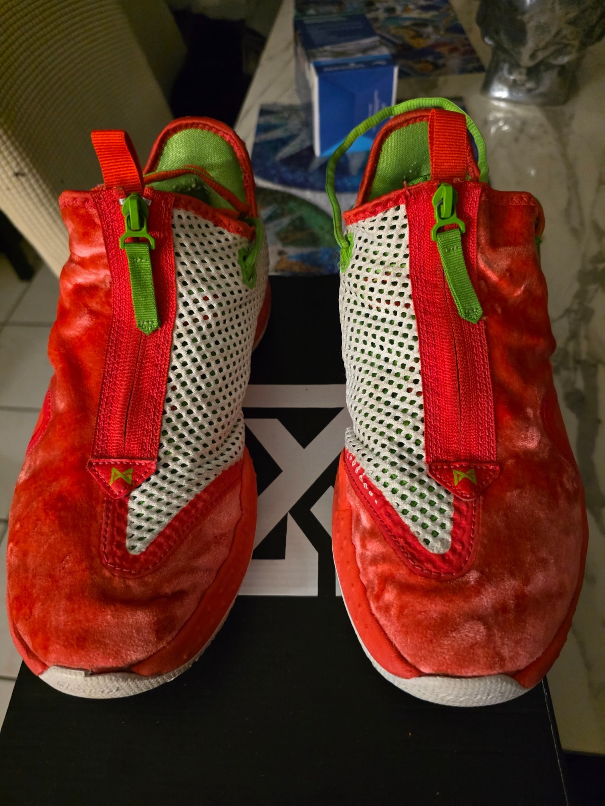 Nike Paul George PG4 Crimson/White Apple-Green Volt