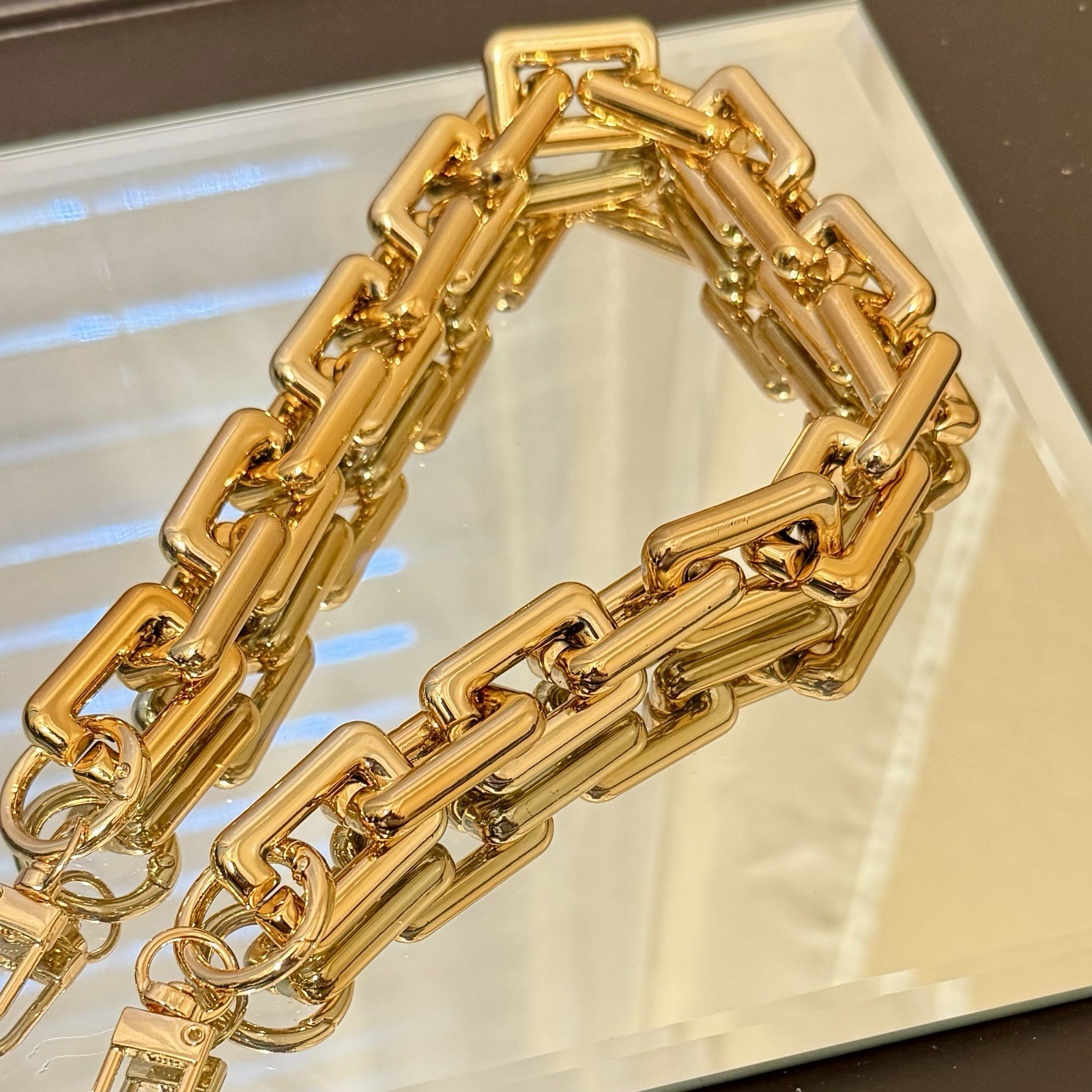 New Rose Gold Link Bag Chain