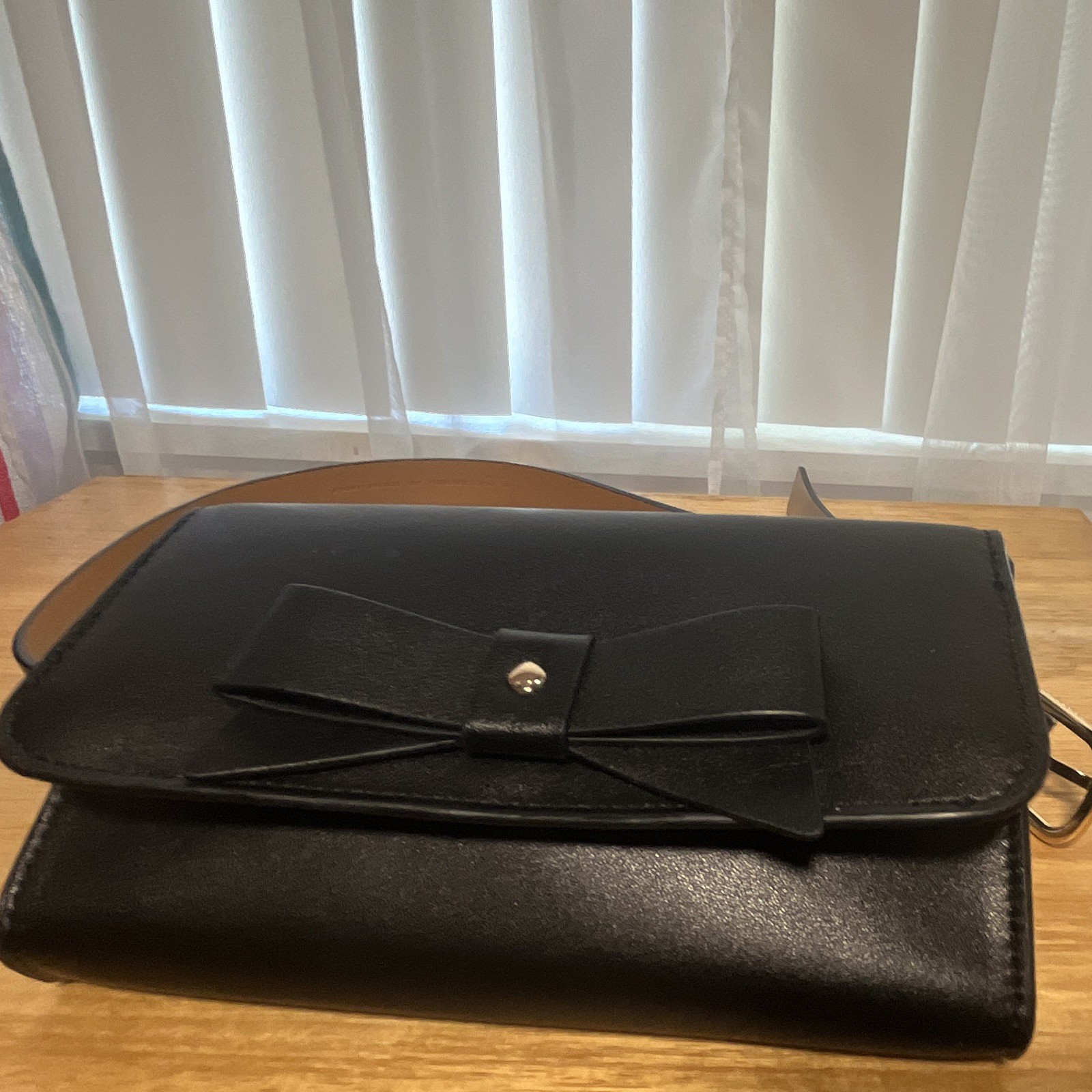 kate spade new york Black belt Bag Bow, L/XL