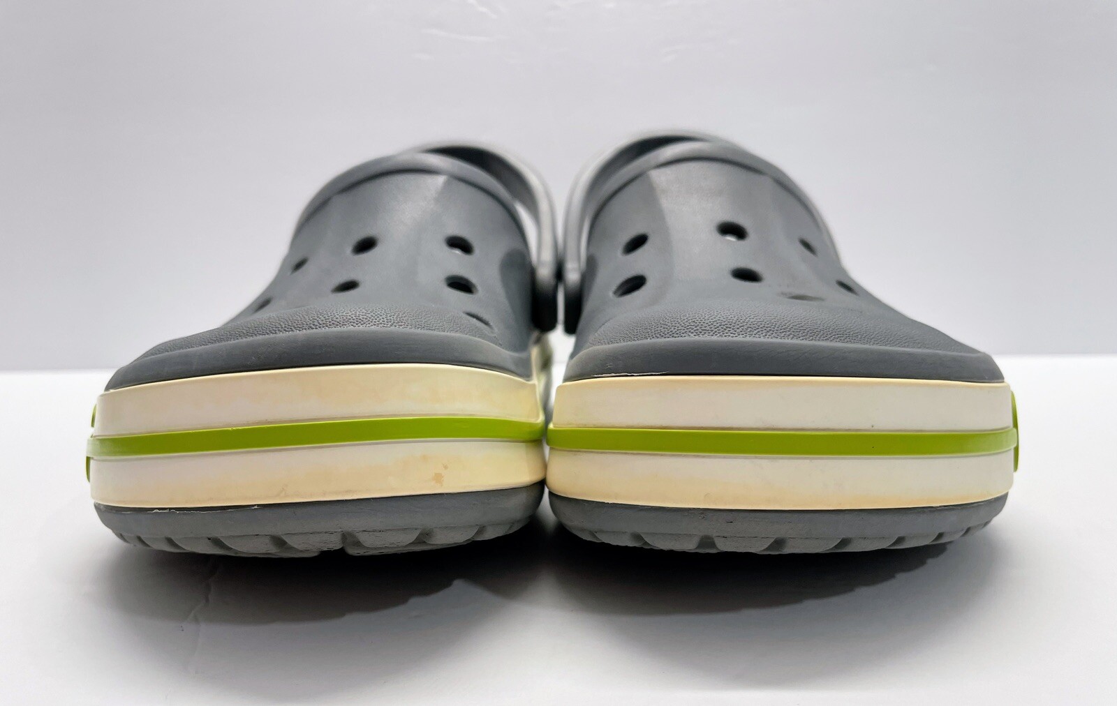 CROCS Bayaband Gray Clogs Slingback Shoes Slip On Sandals M6/W8