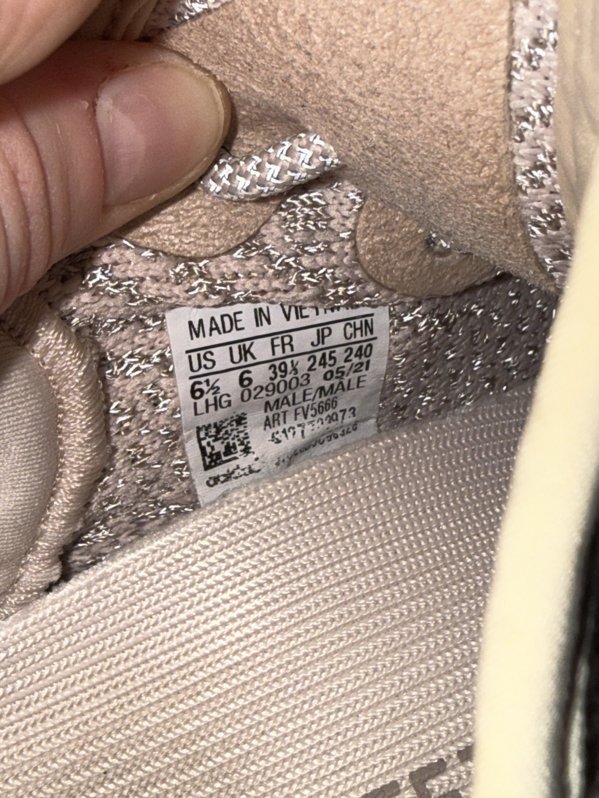 adidas YEEZY Boost 350 V2 “Synth Reflective” sneakers EU39 1/3 US6.5
