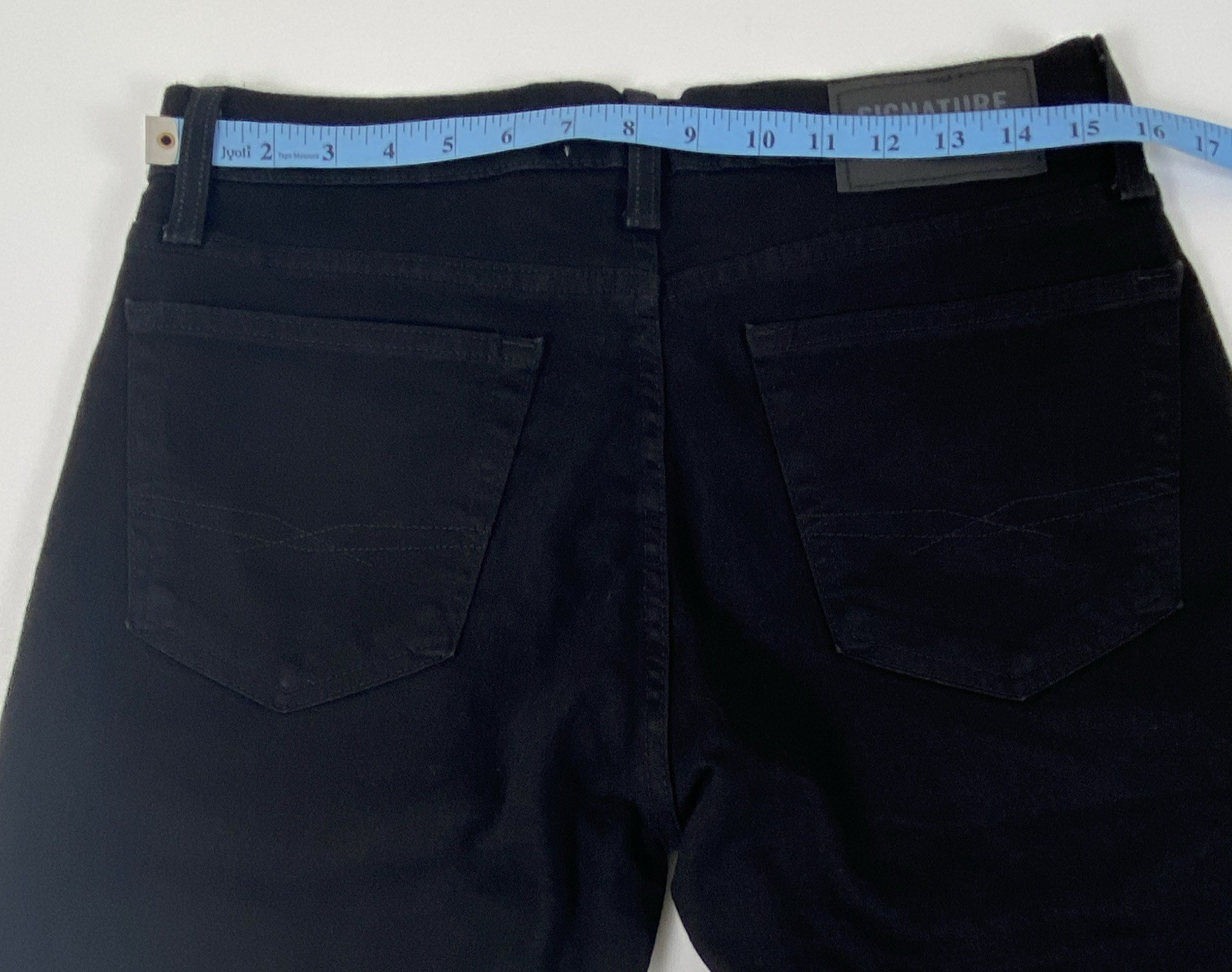 Signature by Levi Strauss & Co. Men’s Slim Fit Black Dark Wash Denim Jeans 32*32
