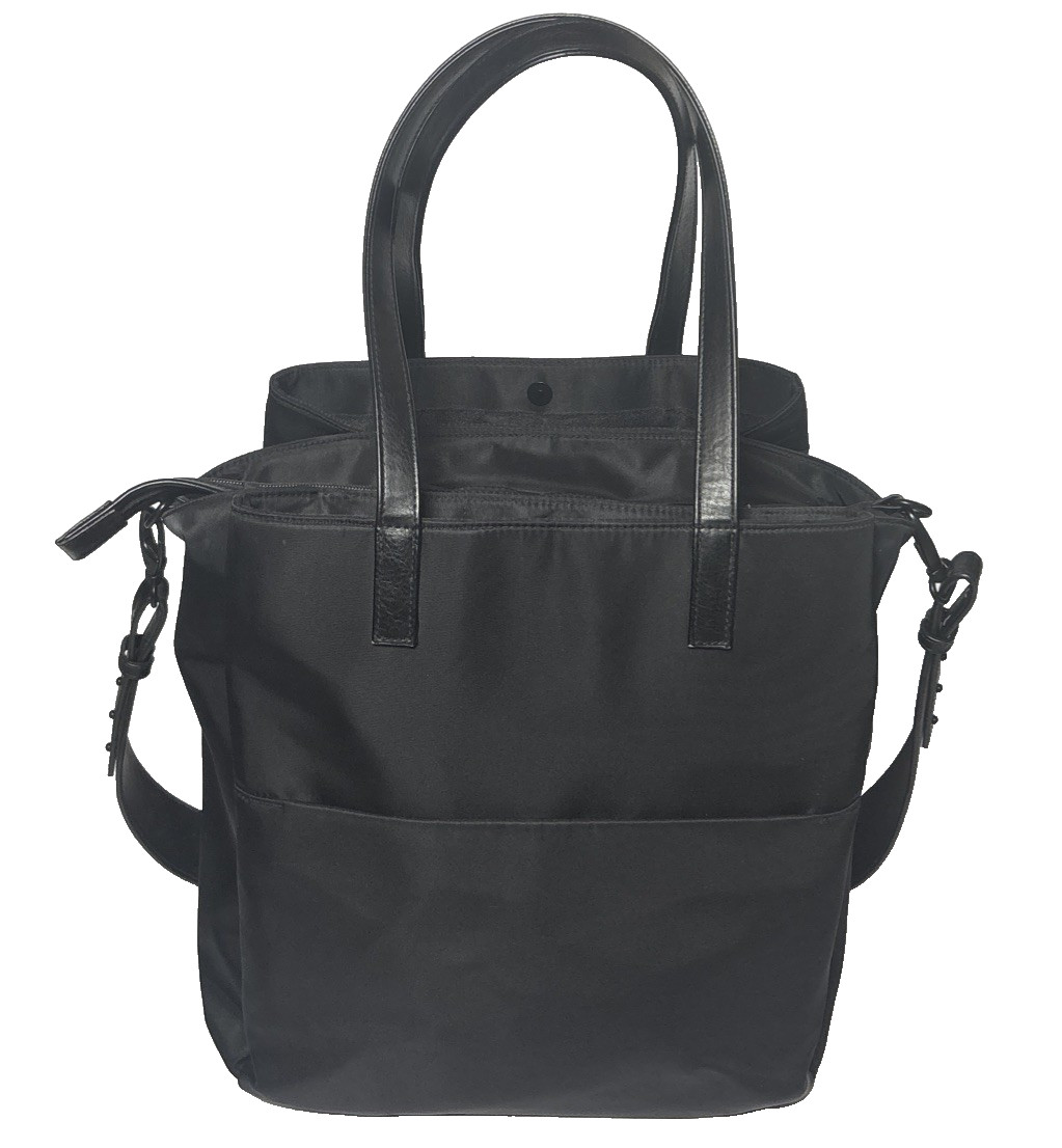 Beis Commuter Tote Black, Removable Shoulder Strap And Accessory Pouches