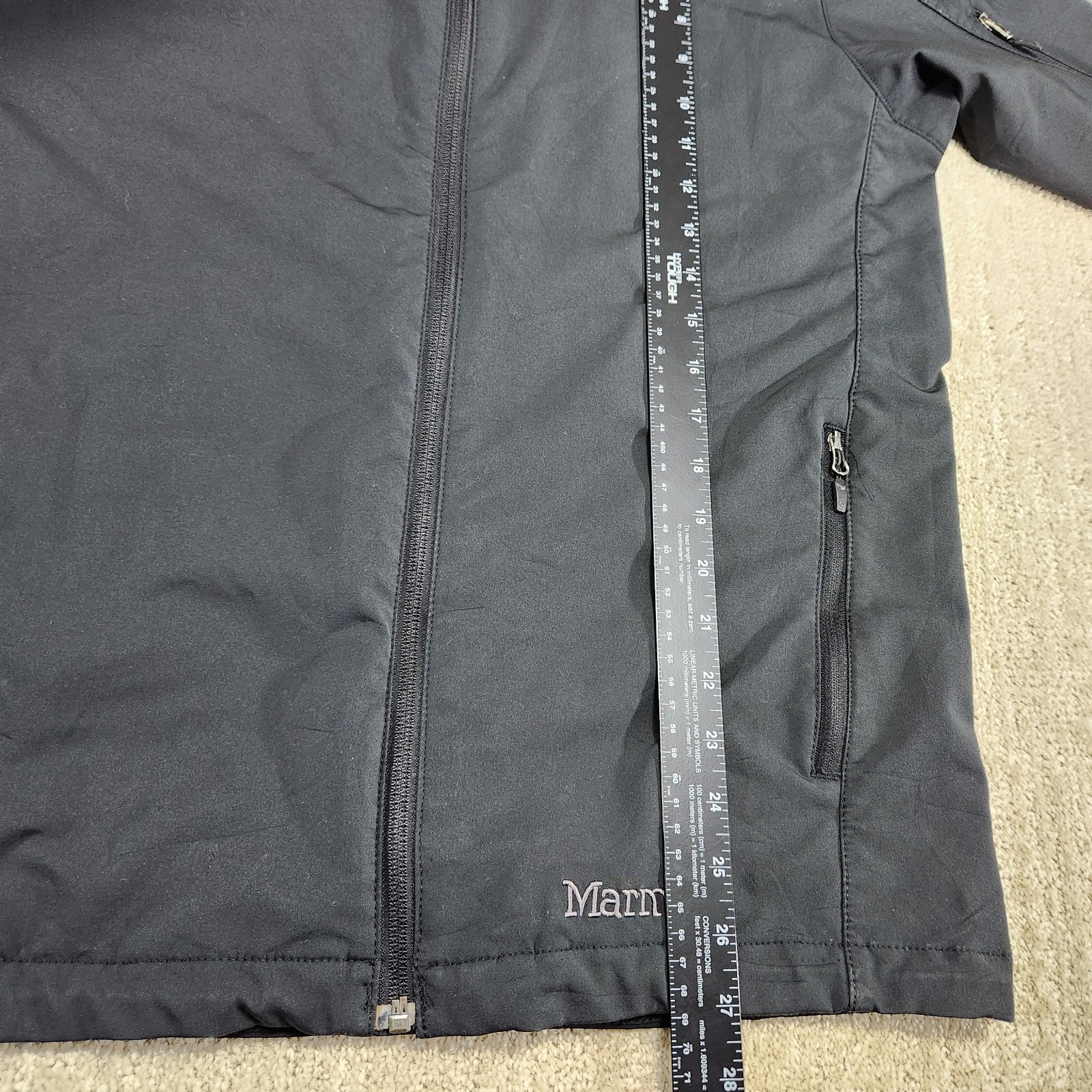 Marmot Approach Jacket Men M Softshell Hiking Full Zip Gorpcore Fleece Lined