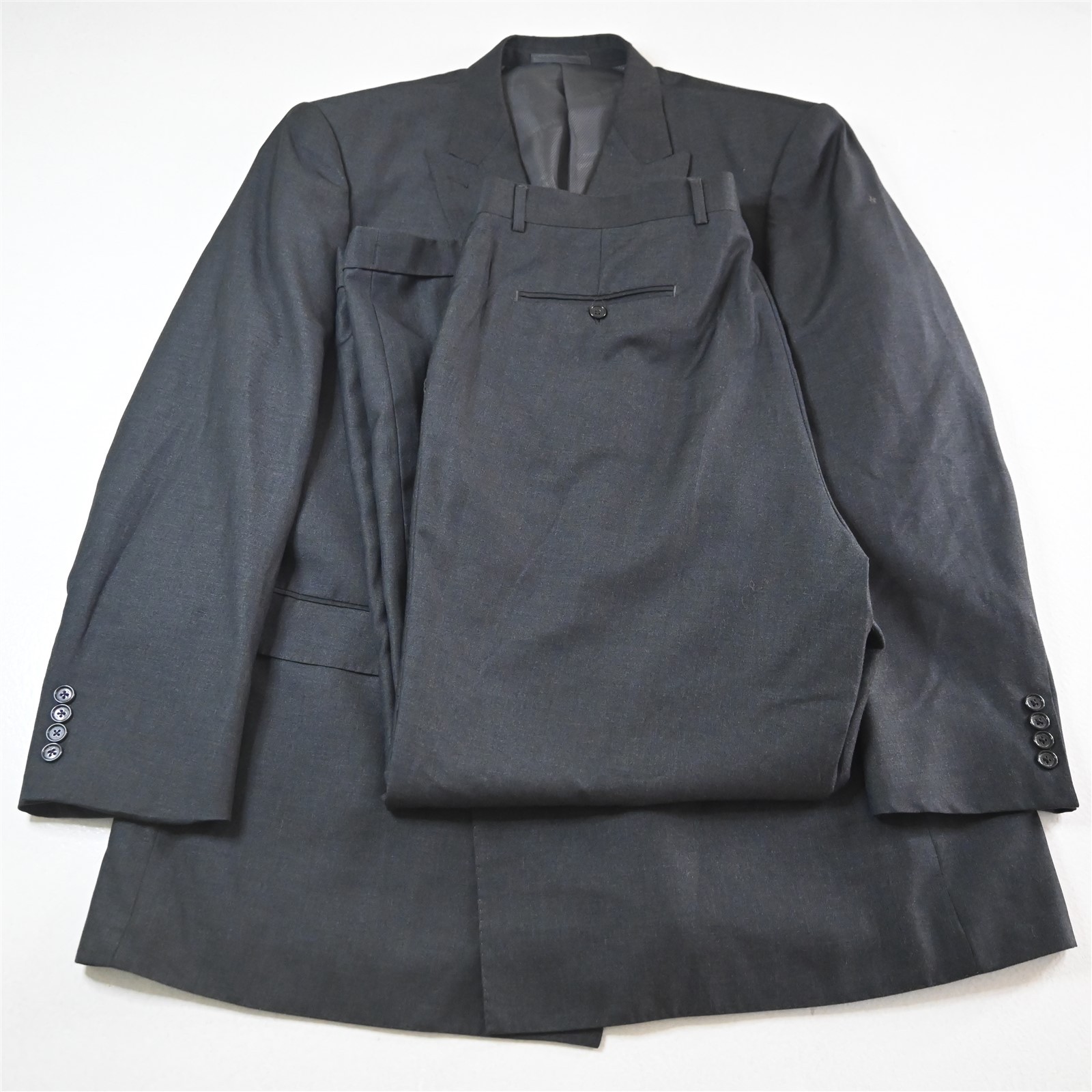 Giorgio Fiorelli 48R 40×32 Gray Double Breasted Super Luxe Mens Suit