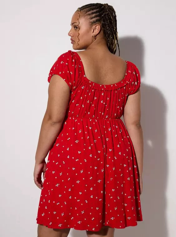NWT Brand New Tags! Red Daisy American Floral Dress 2 Piece Set of 3 4XL 4 PLUS