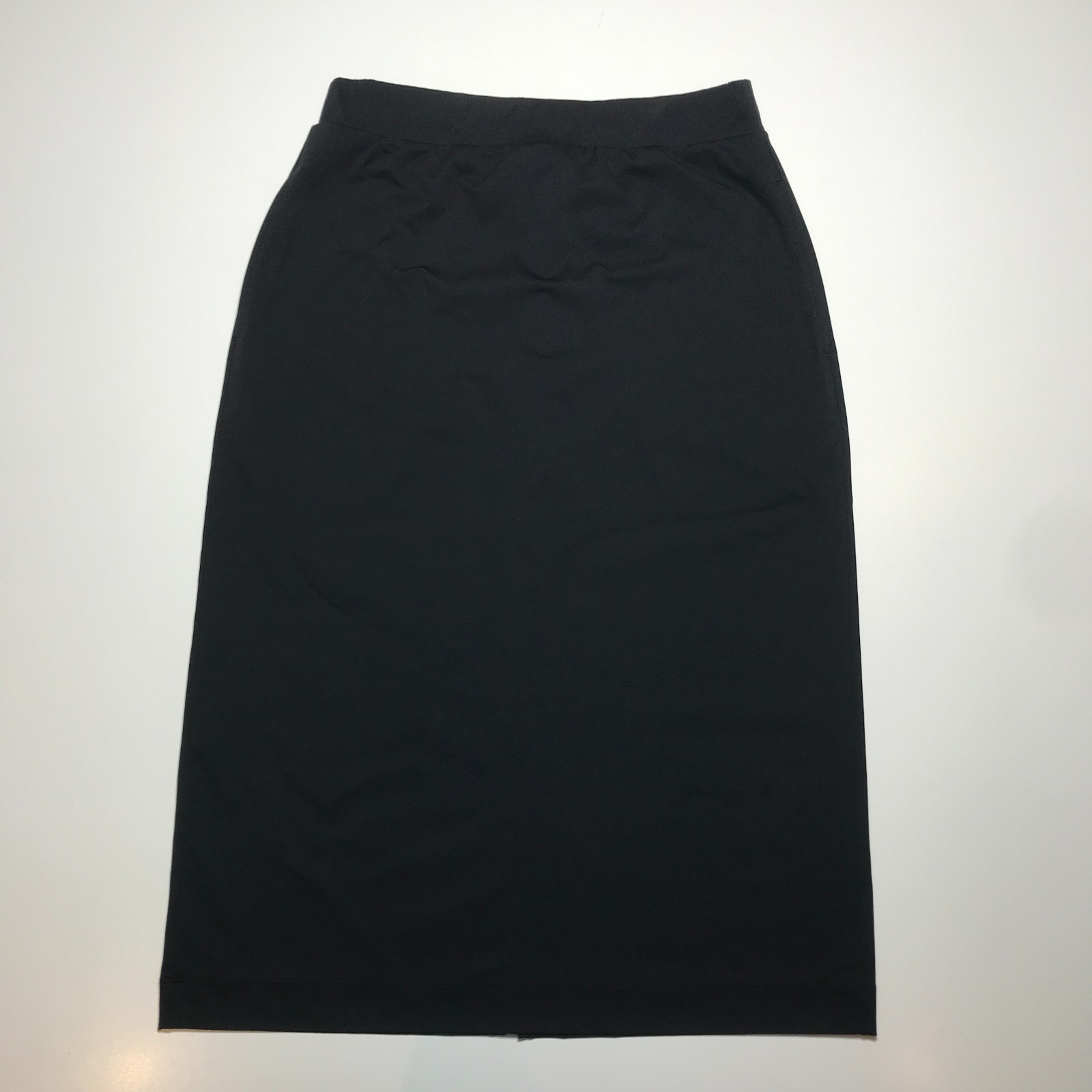 Uniqlo Skirt Womens M Dry-Ex Stretch Jersey Black Narrow Straight Pull On