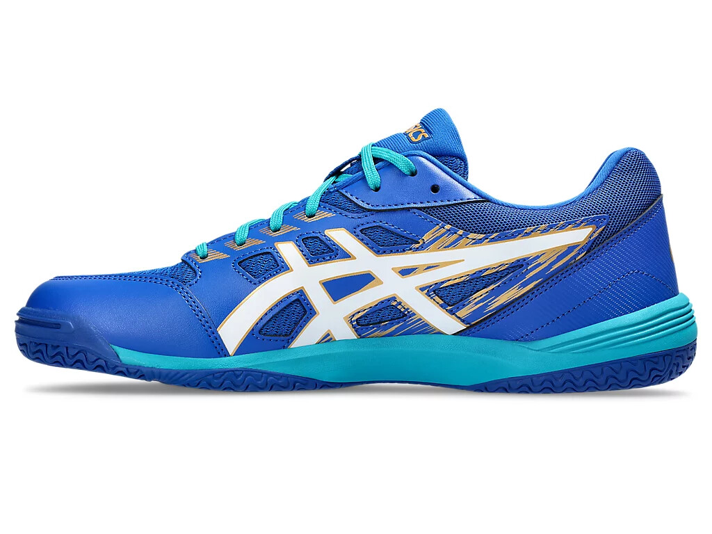 Asics Table Tennis Shoes ATTACK HYPERBEAT 4 Tuna Blue/White 1073A056 401 UNISEX